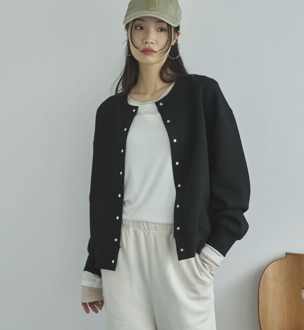 Doux archives「ボンディングスナップカーディガン」|Tシャツ・カットソー|