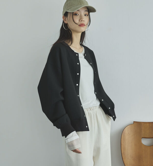 Doux archives「ボンディングスナップカーディガン」|Tシャツ・カットソー|