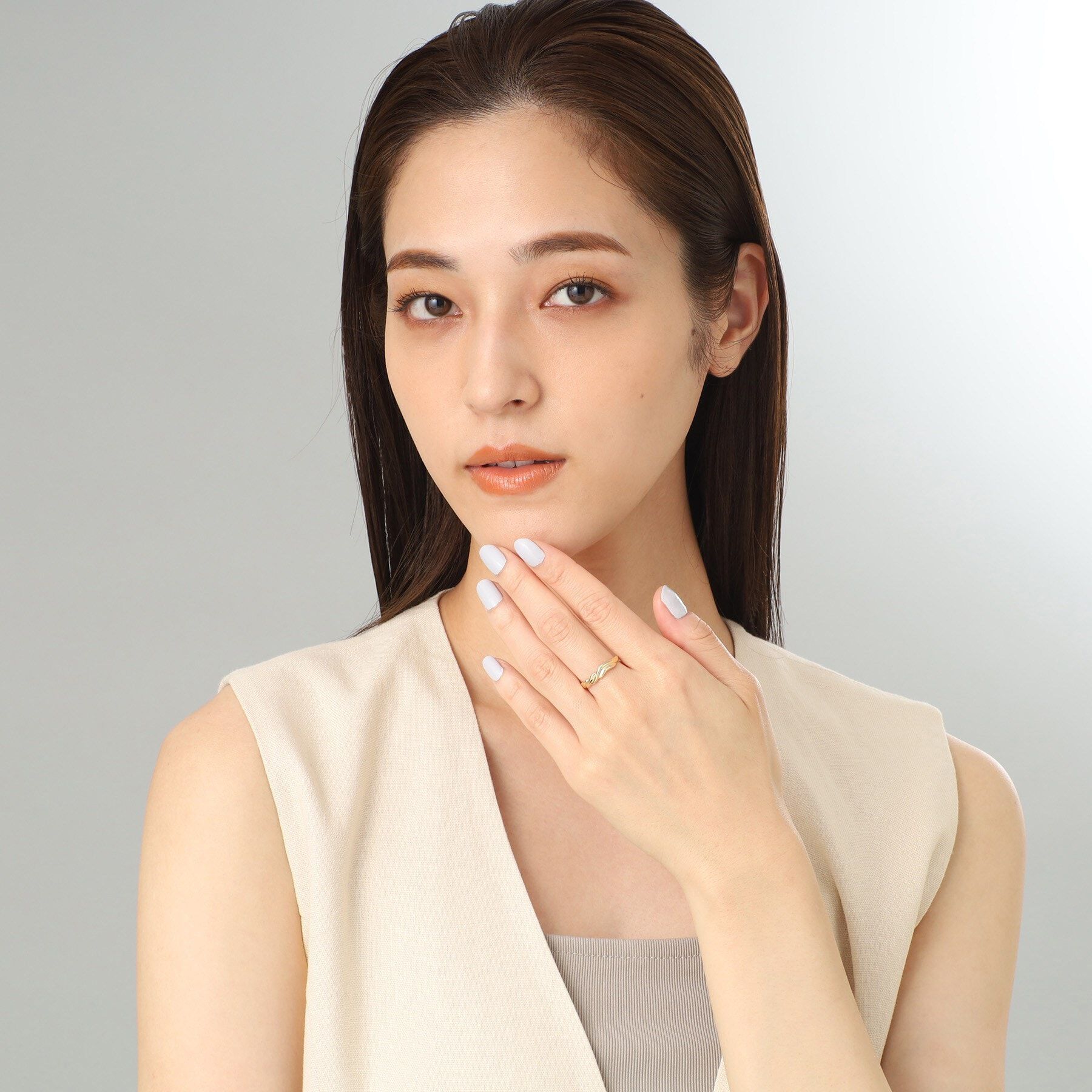 COCOSHNIK「K10ウェーブロープ リング」|リング|