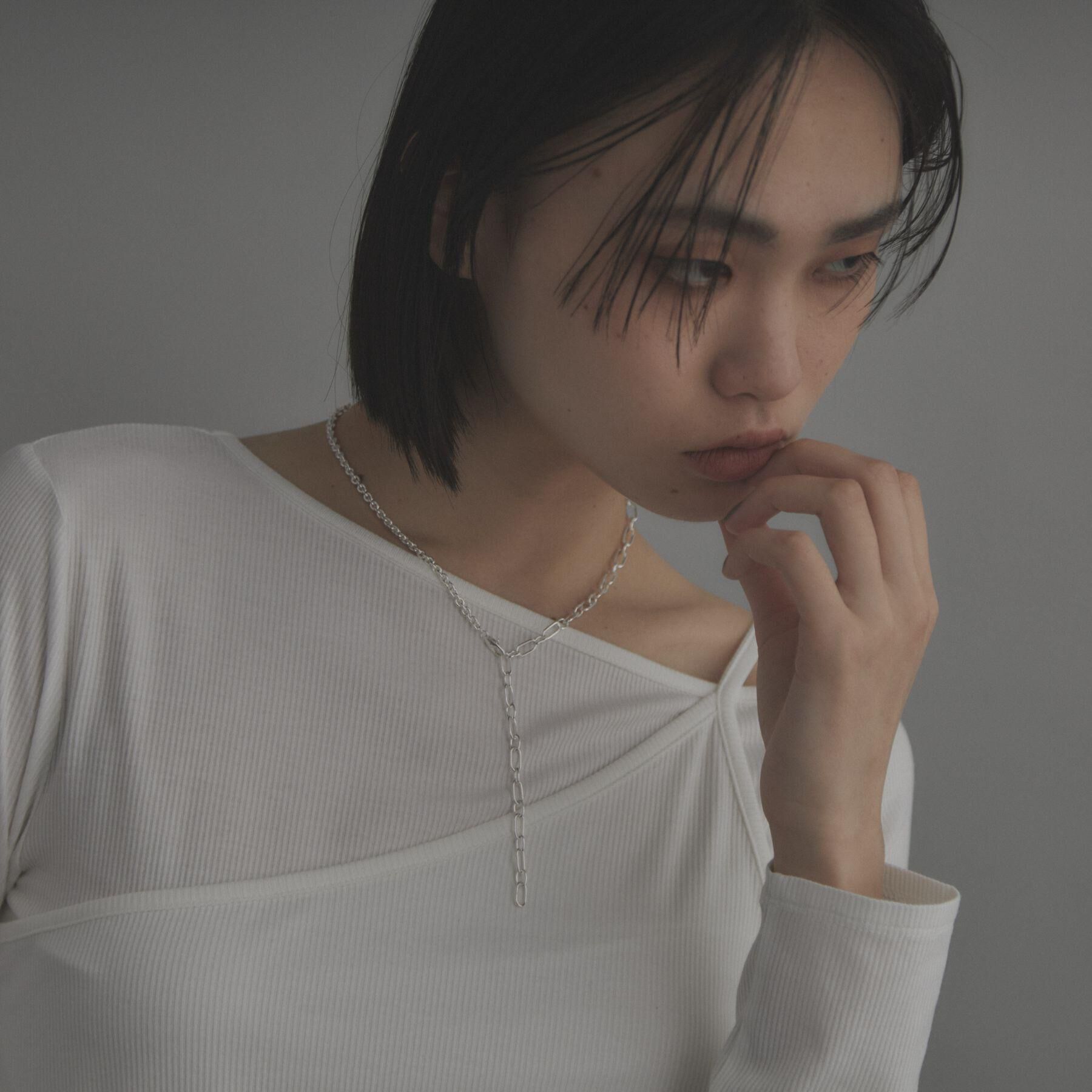 COCOSHNIK ONKITSCH「シルバー ミックスネックレス ケーブルチェーン２ＷＡＹネックレス」|ネックレス|