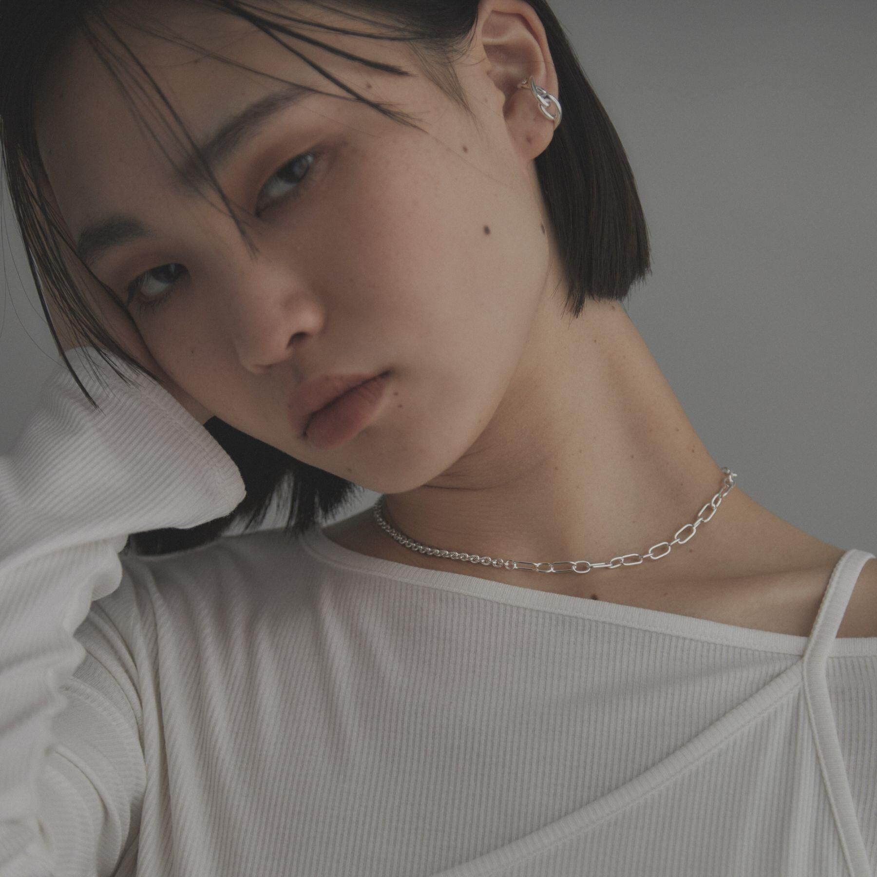 COCOSHNIK ONKITSCH「シルバー ミックスネックレス ケーブルチェーン２ＷＡＹネックレス」|ネックレス|