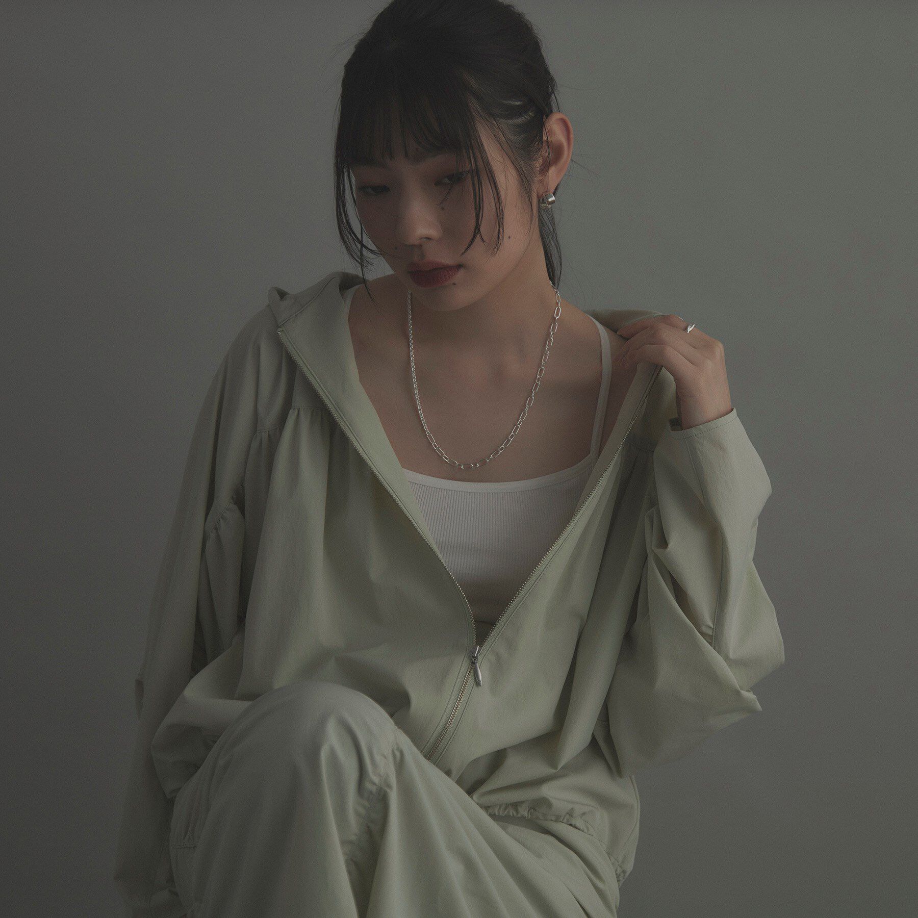 COCOSHNIK ONKITSCH「シルバー ミックスネックレス ケーブルチェーン２ＷＡＹネックレス」|ネックレス|