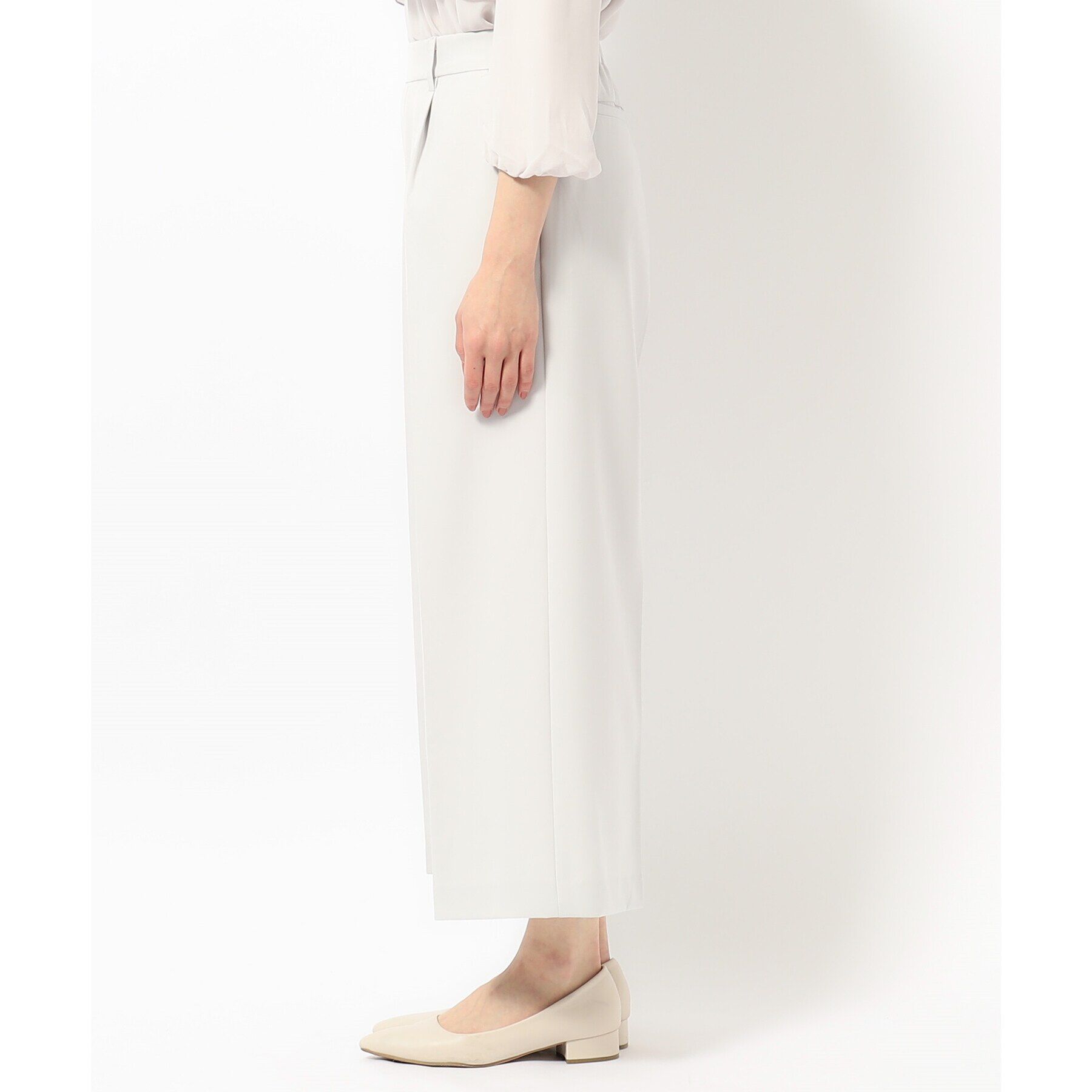 SHOO･LA･RUE「【S-5L/洗濯機可/2WAYストレッチ】ダブルクロスワイドパンツ」|その他|