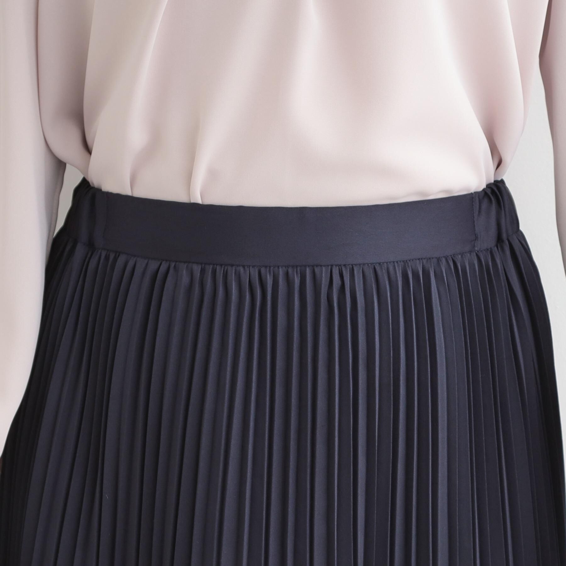 SHOO･LA･RUE「【着丈選べる】微ラメプリーツスカート」|スカート|