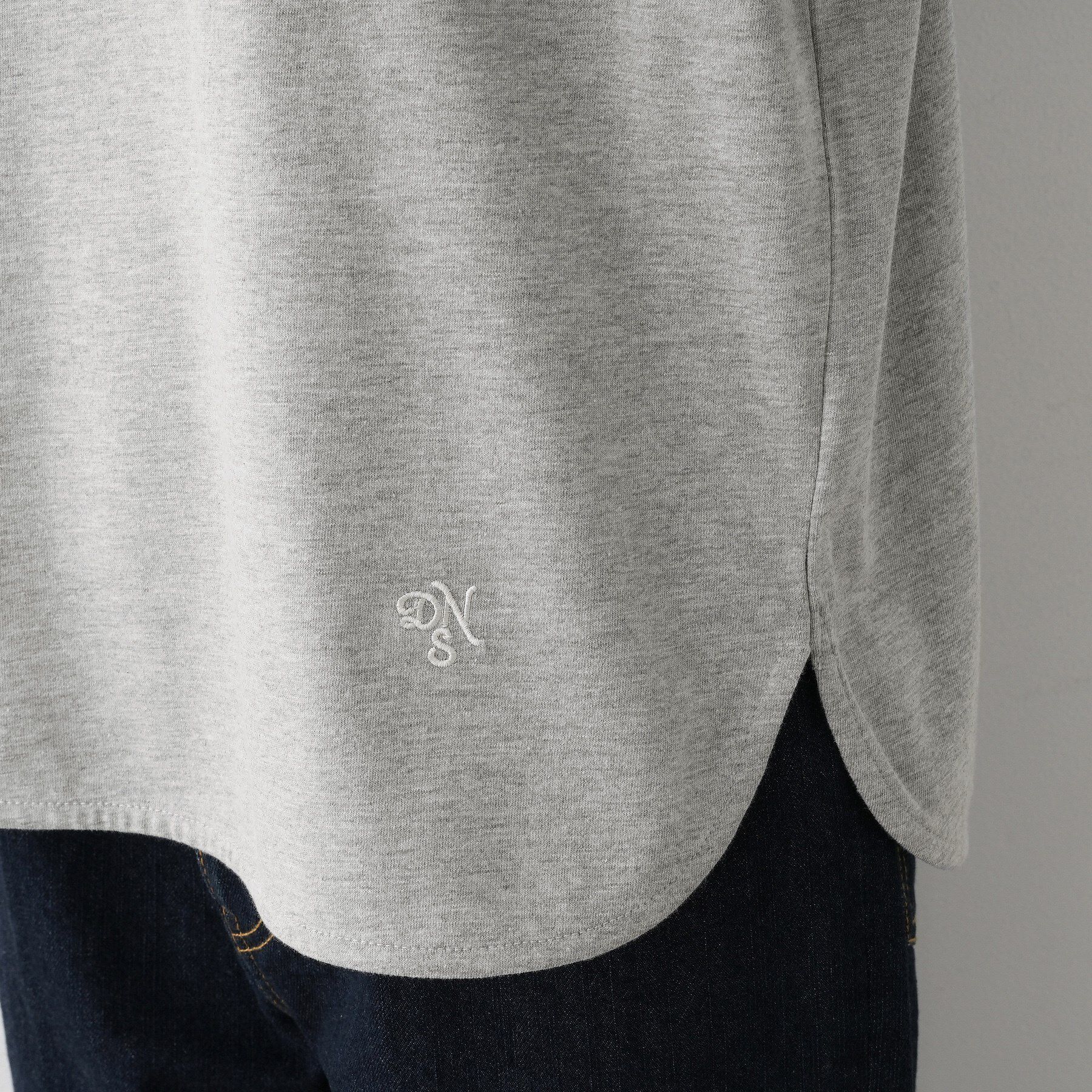 Dessin「【選べる首元デザイン/洗える】クルーネックロングTシャツ」|Tシャツ・カットソー|