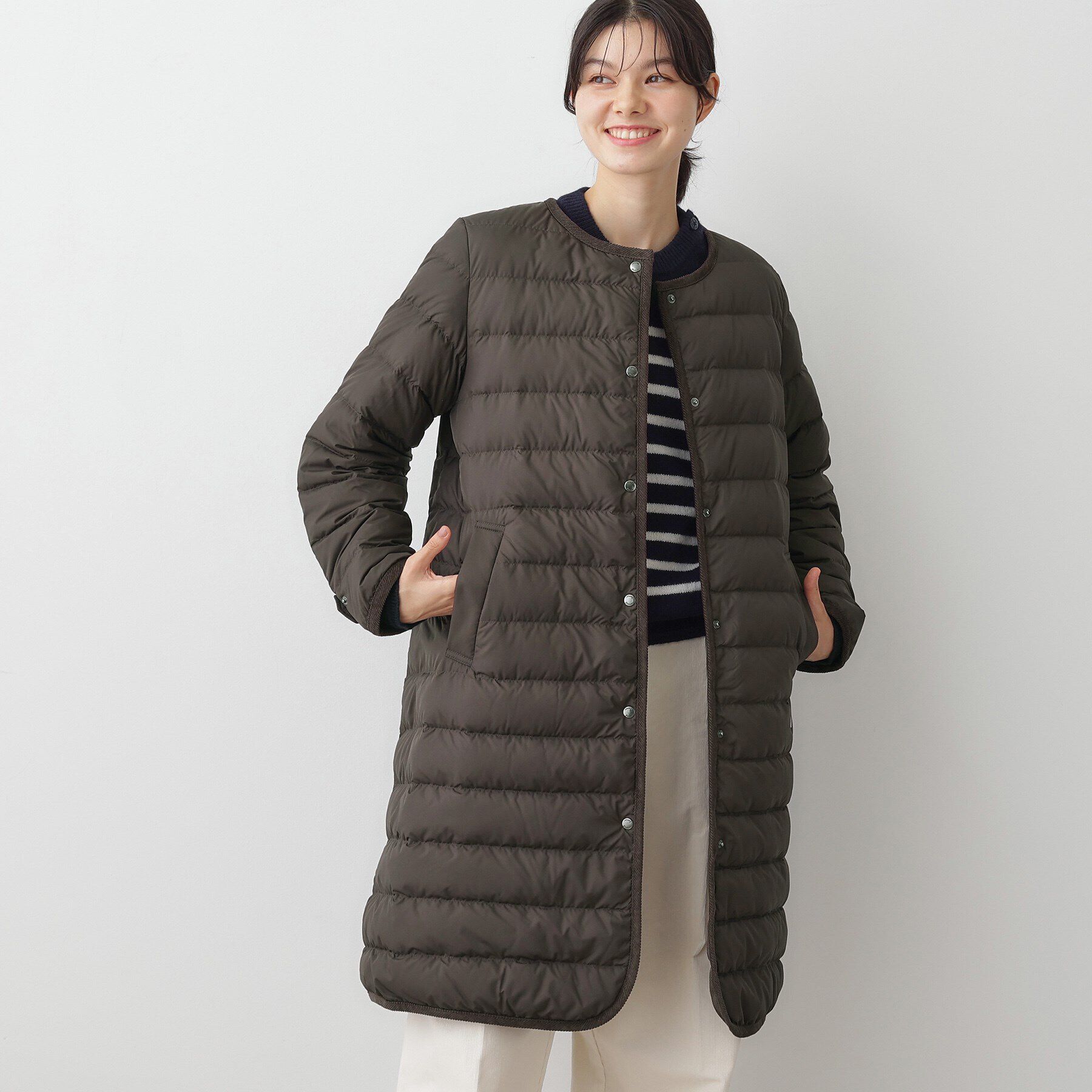 Dessin「【撥水・2WAY】ミュラーダウンコートロング丈」|ダウン|