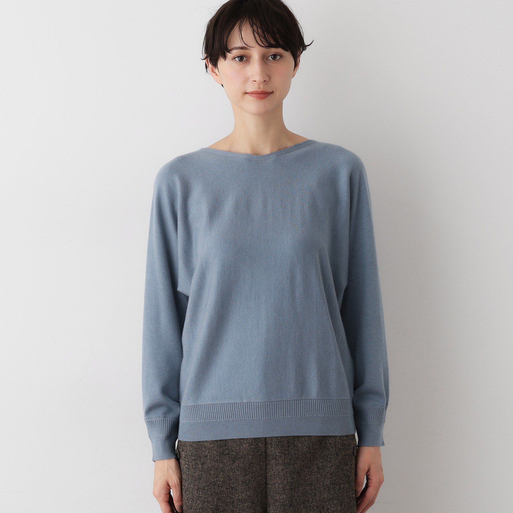 Dessin「【洗える】ウールブレンド後ろボタンニット」|ニット・セーター|