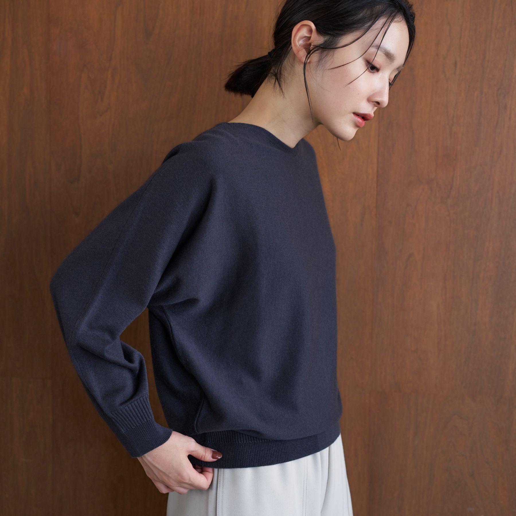 Dessin「【洗える】ウールブレンド後ろボタンニット」|ニット・セーター|