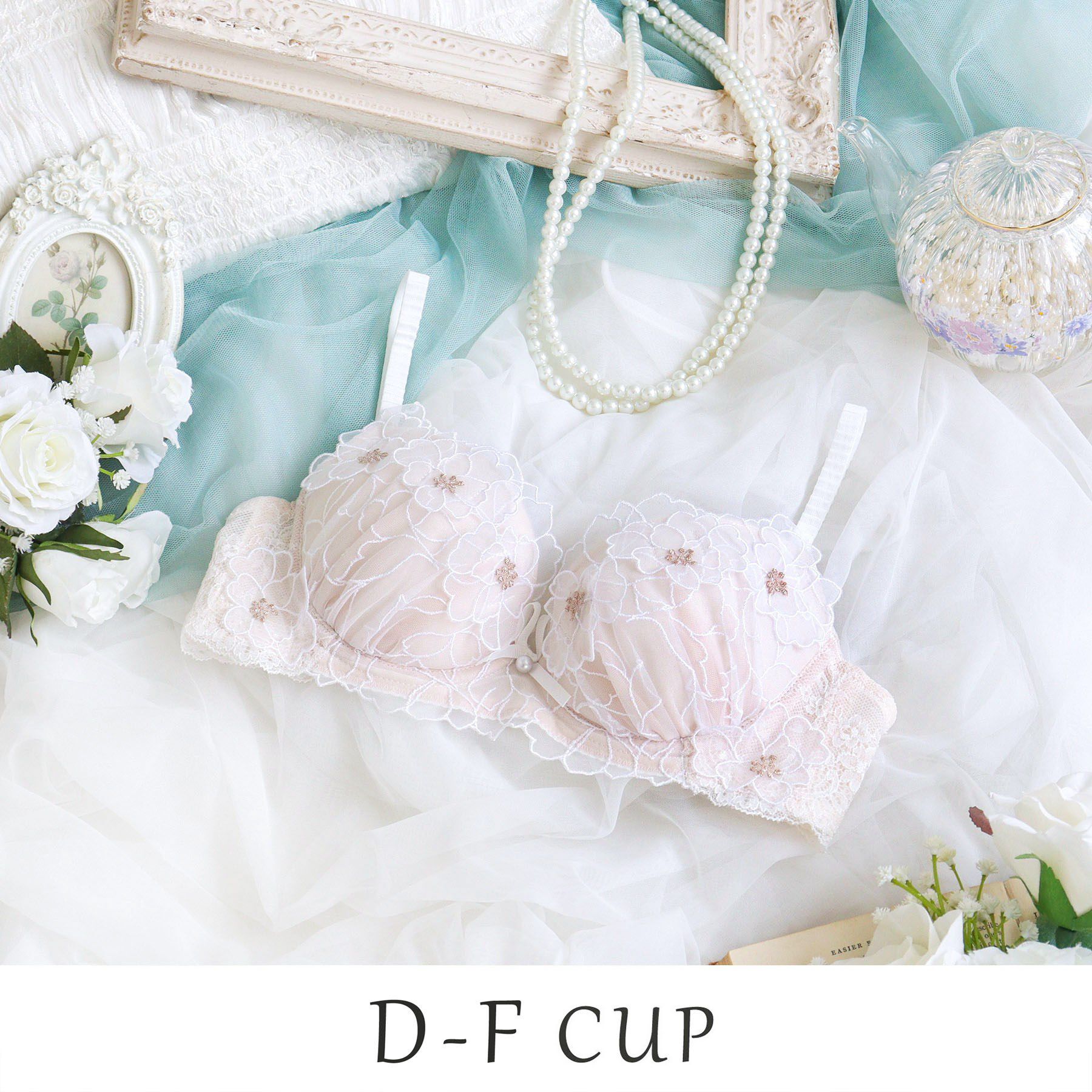 Risa Magli「スティーナ ブラジャー （D-F） ＜N Make Type＞」|インナー|ホワイト(001)