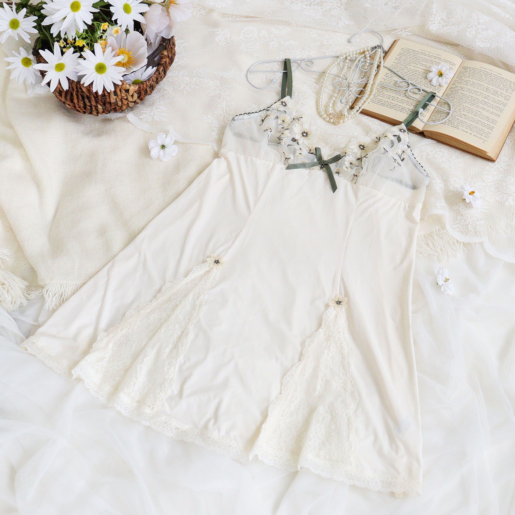 Risa Magli「アルマ スリップ」|キャミソール|アイボリー(004)