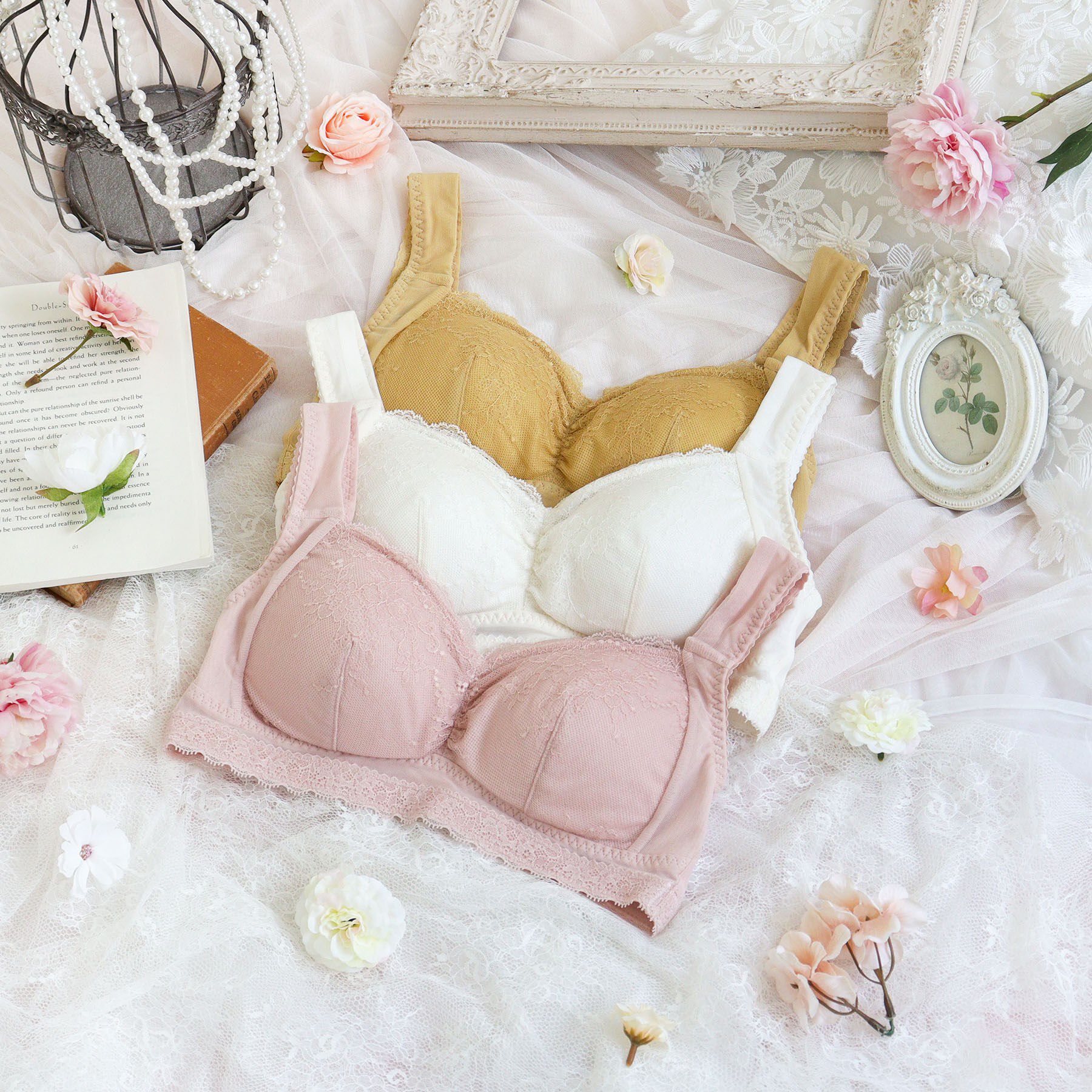 Risa Magli「ジア おやすみブラ  (LL)」|インナー|