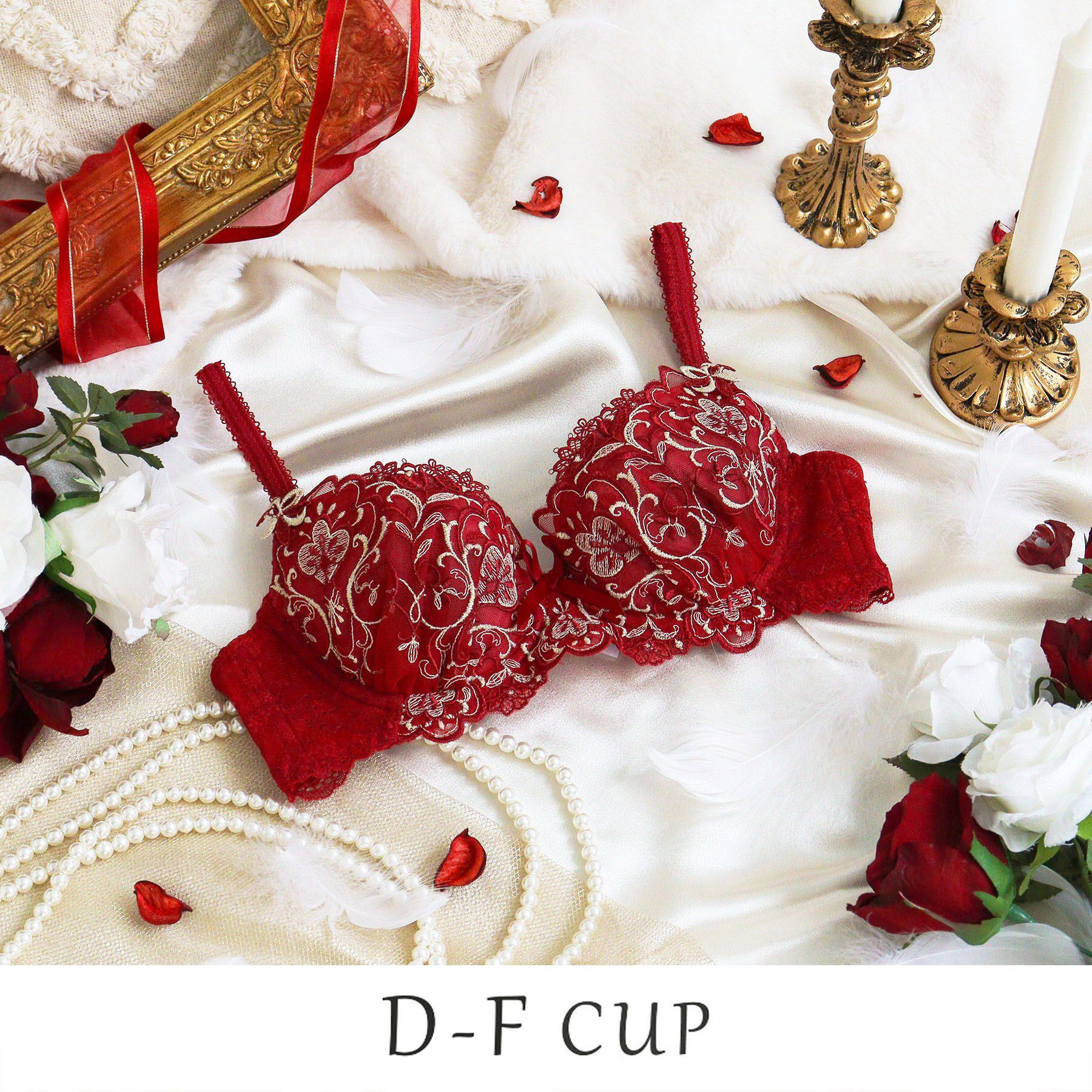 Risa Magli「【アリーナ】 ブラジャー （D-F） ＜N Make Type＞」|インナー|レッド(061)