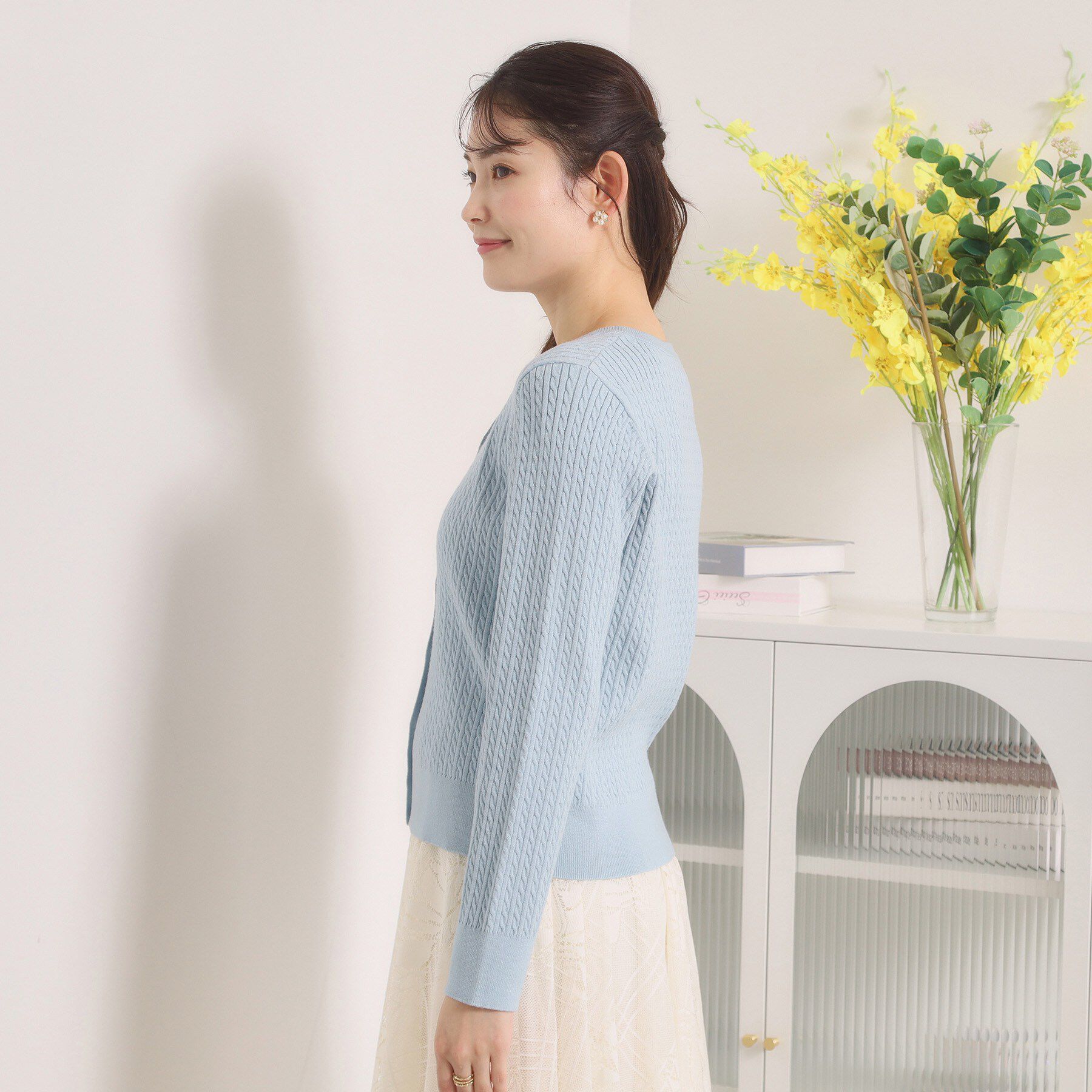 ITS&rsquo;DEMO「【手洗い可】ミニケーブルニットカーディガン」|カーディガン|