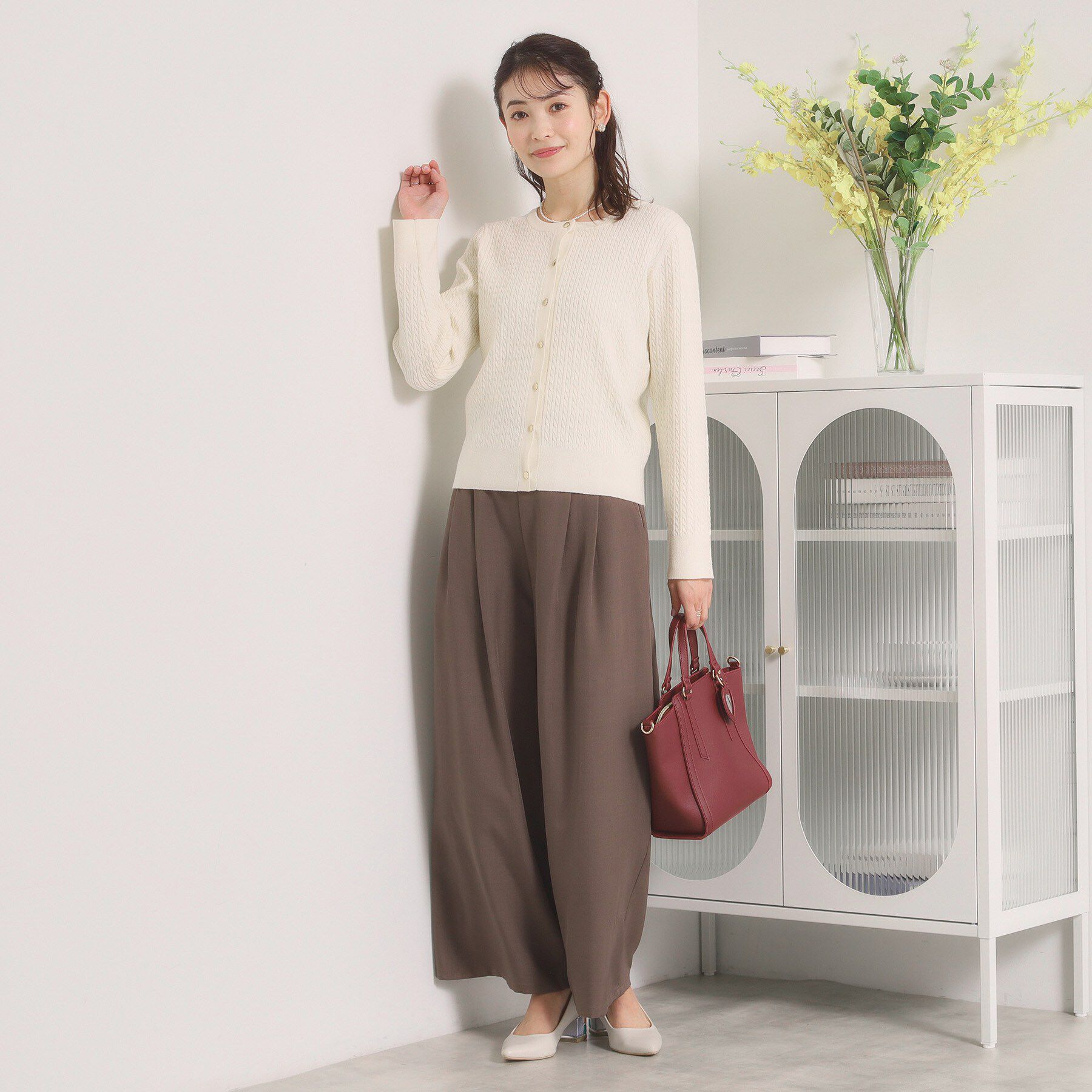 ITS&rsquo;DEMO「【手洗い可】ミニケーブルニットカーディガン」|カーディガン|