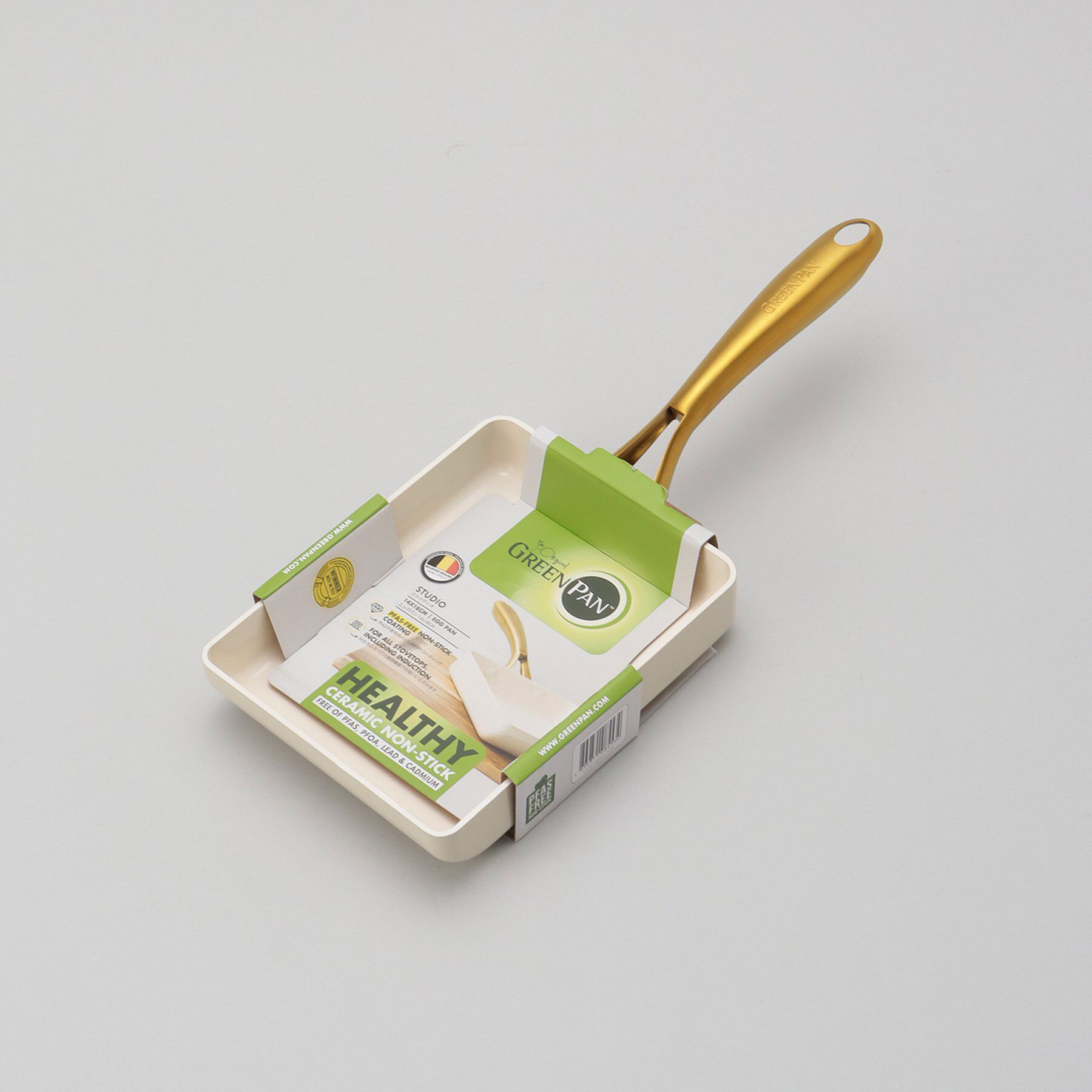 212 KITCHEN STORE「ストゥディオ エッグパン 14&times;18cm WH ＜GreenPan グリーンパン＞」|食器・キッチングッズ|