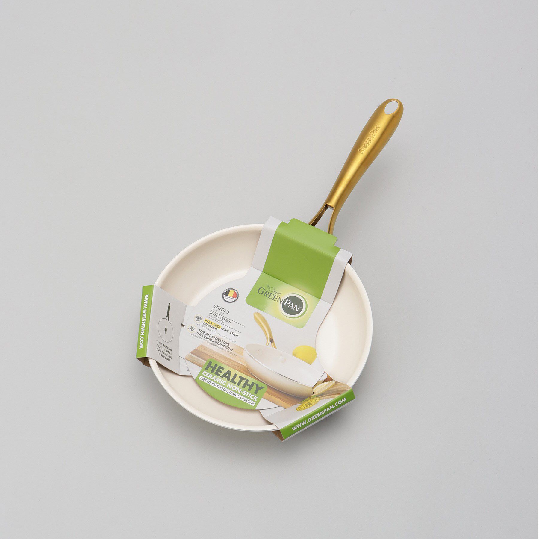 212 KITCHEN STORE「ストゥディオ フライパン 20cm WH ＜GreenPan グリーンパン＞」|食器・キッチングッズ|