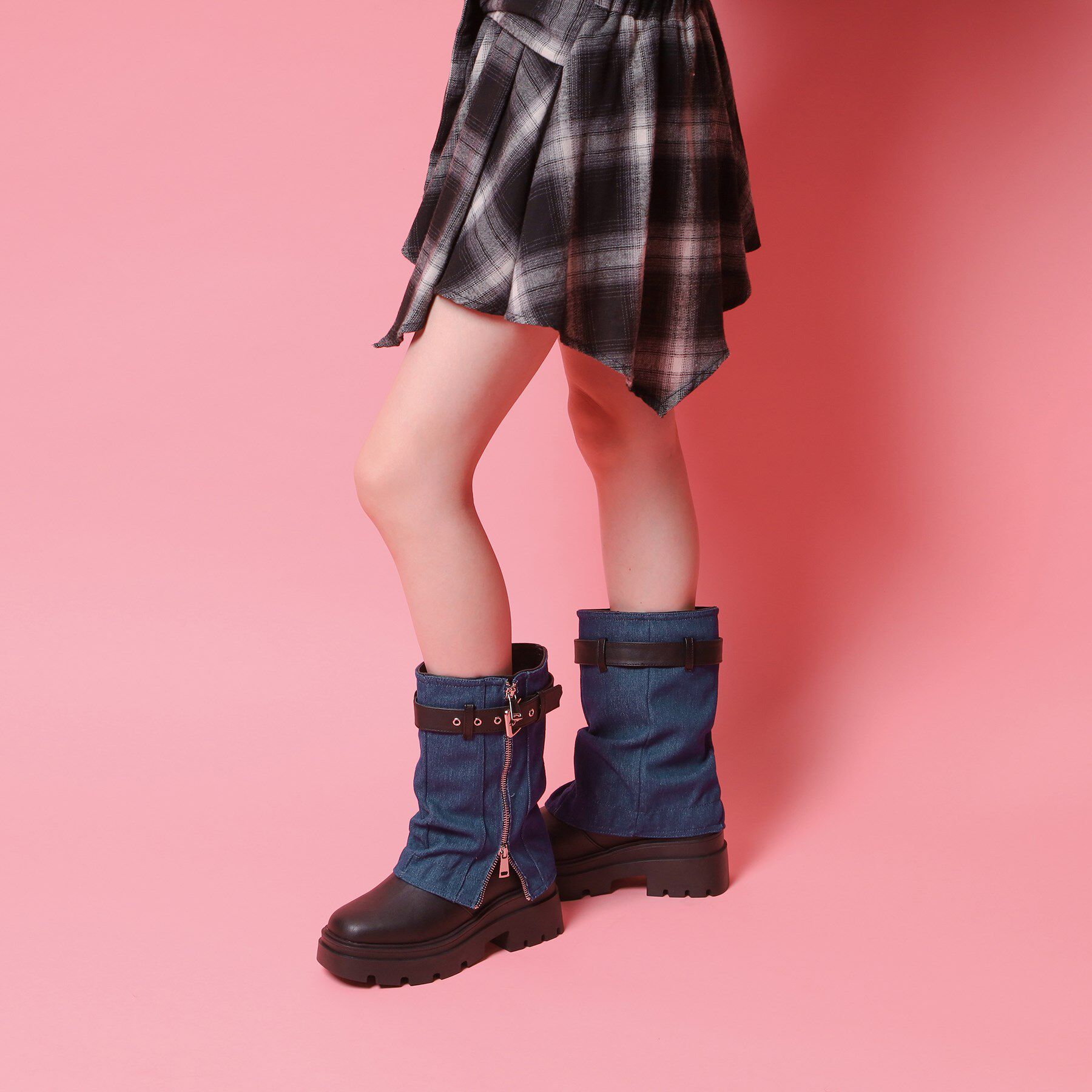 csT&P「ベルト付きカバーブーツ」|ショートブーツ|