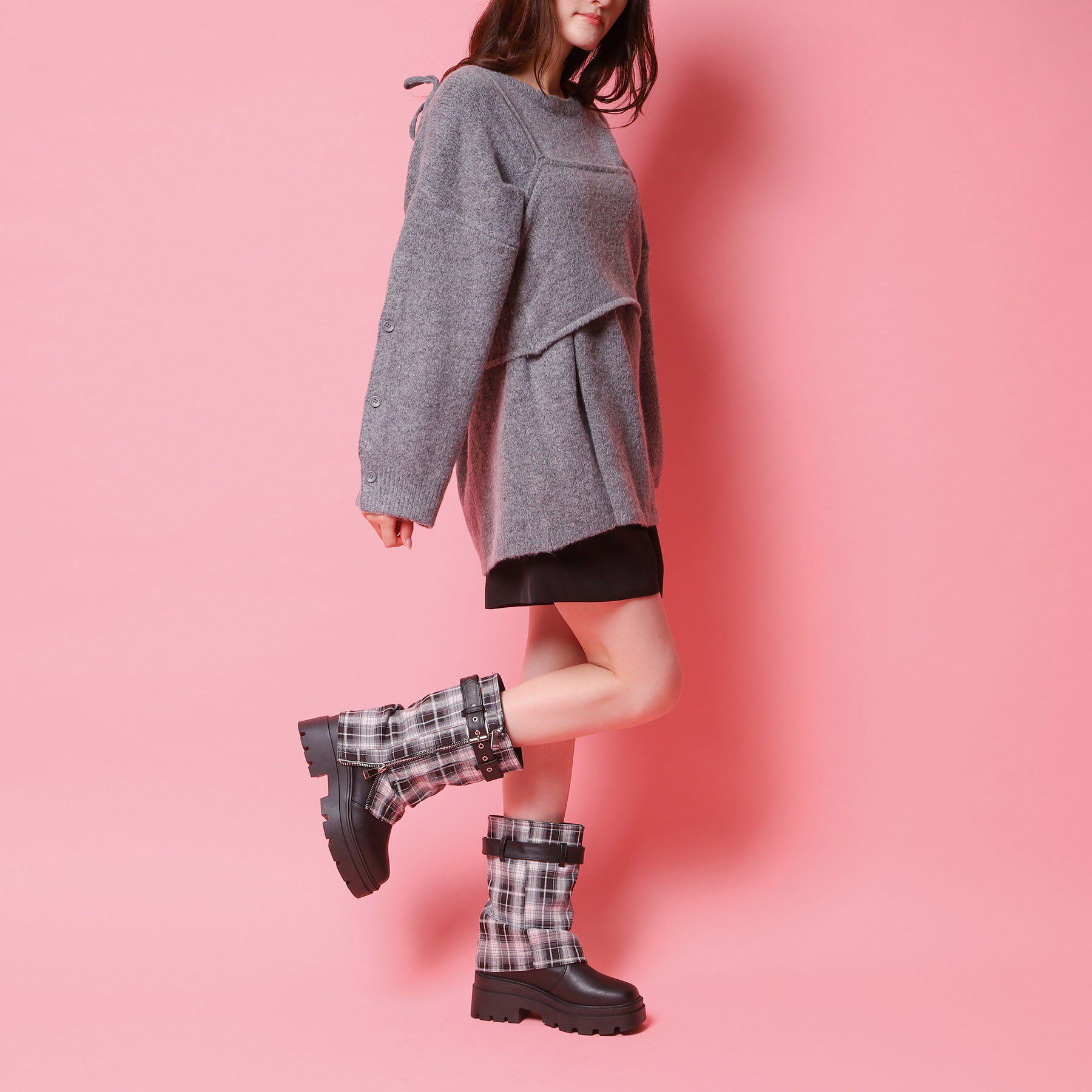 csT&P「ベルト付きカバーブーツ」|ショートブーツ|