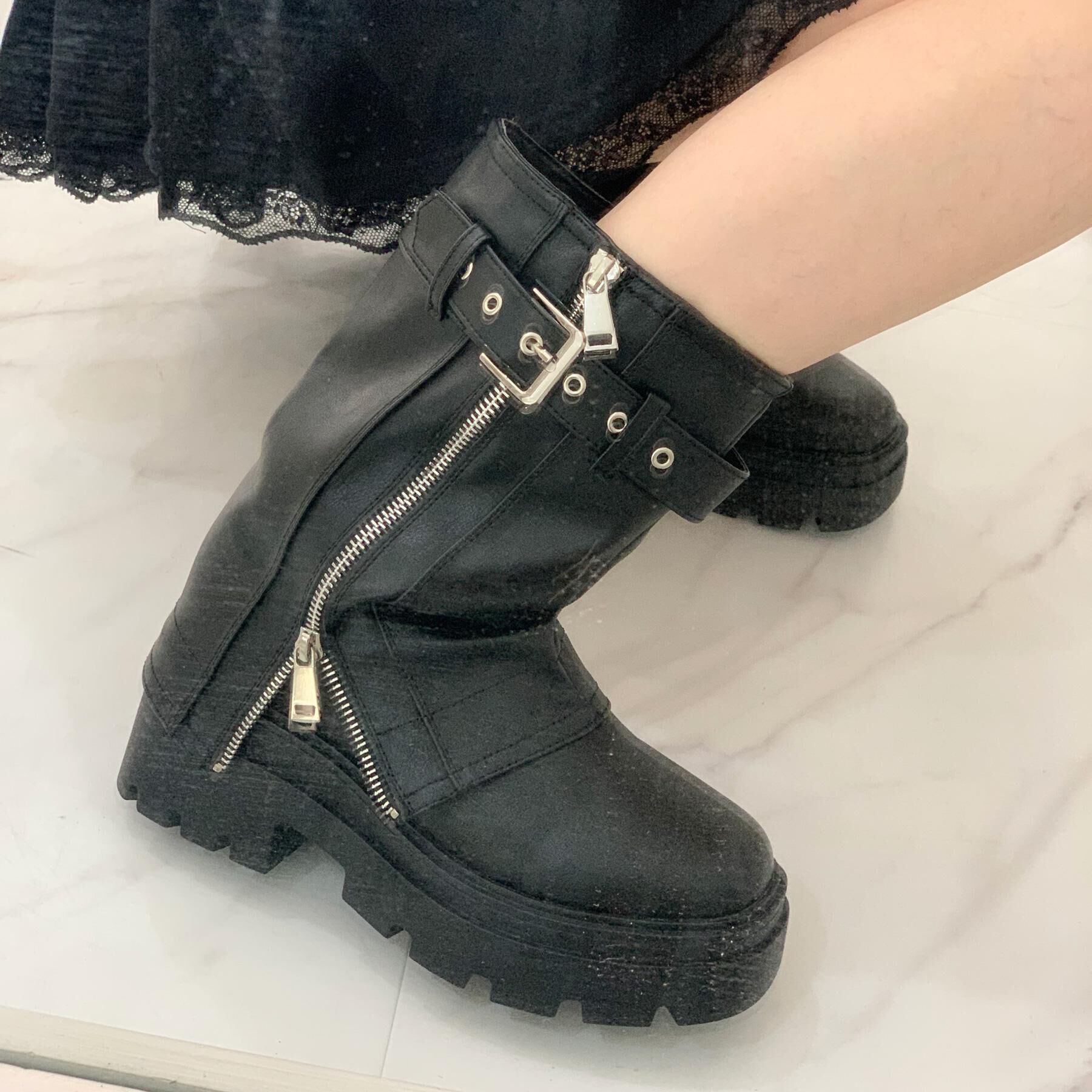 csT&P「ベルト付きカバーブーツ」|ショートブーツ|