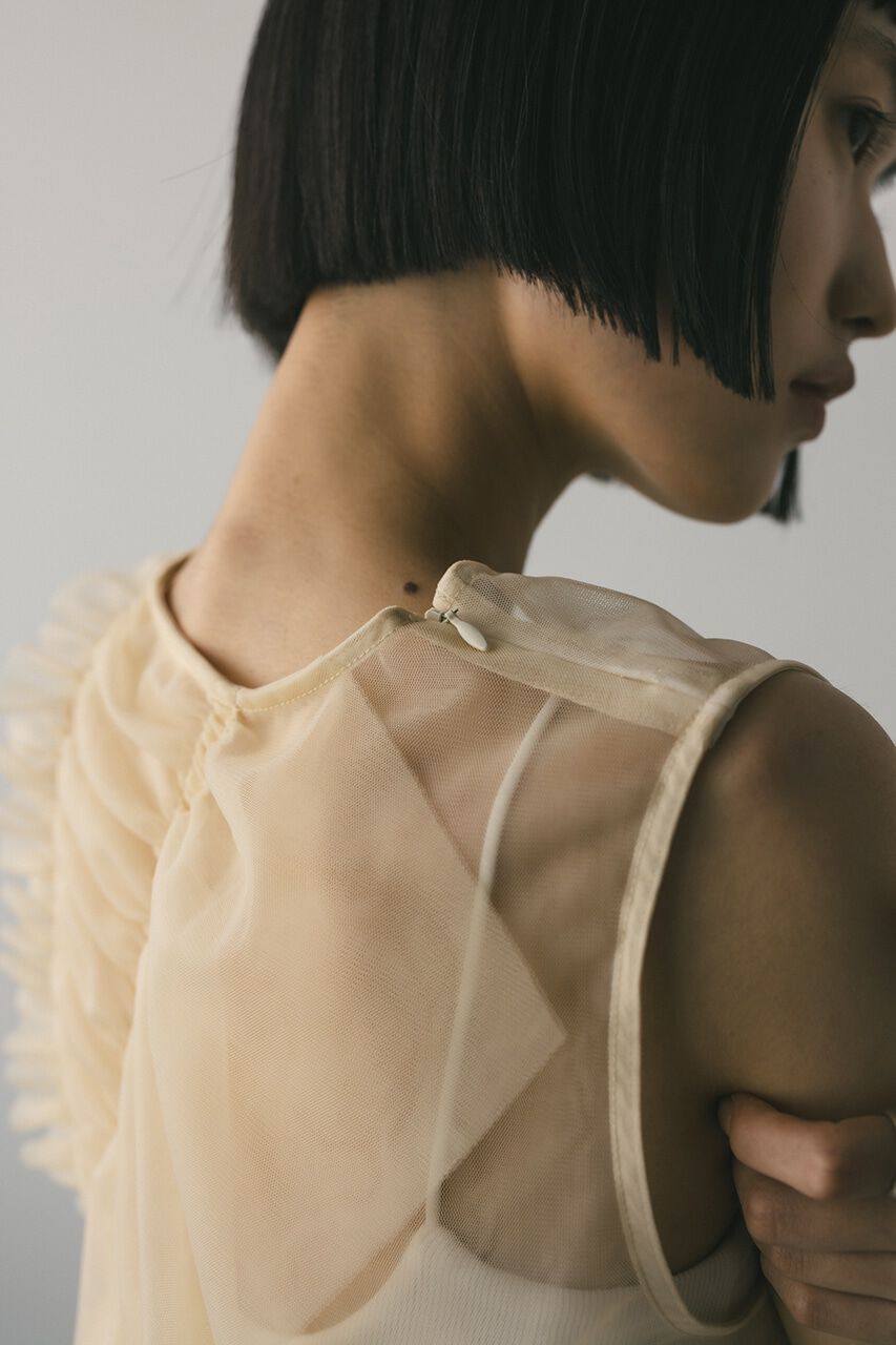 STYLEMIXER「チュールシャーリングトップ」|タンクトップ|
