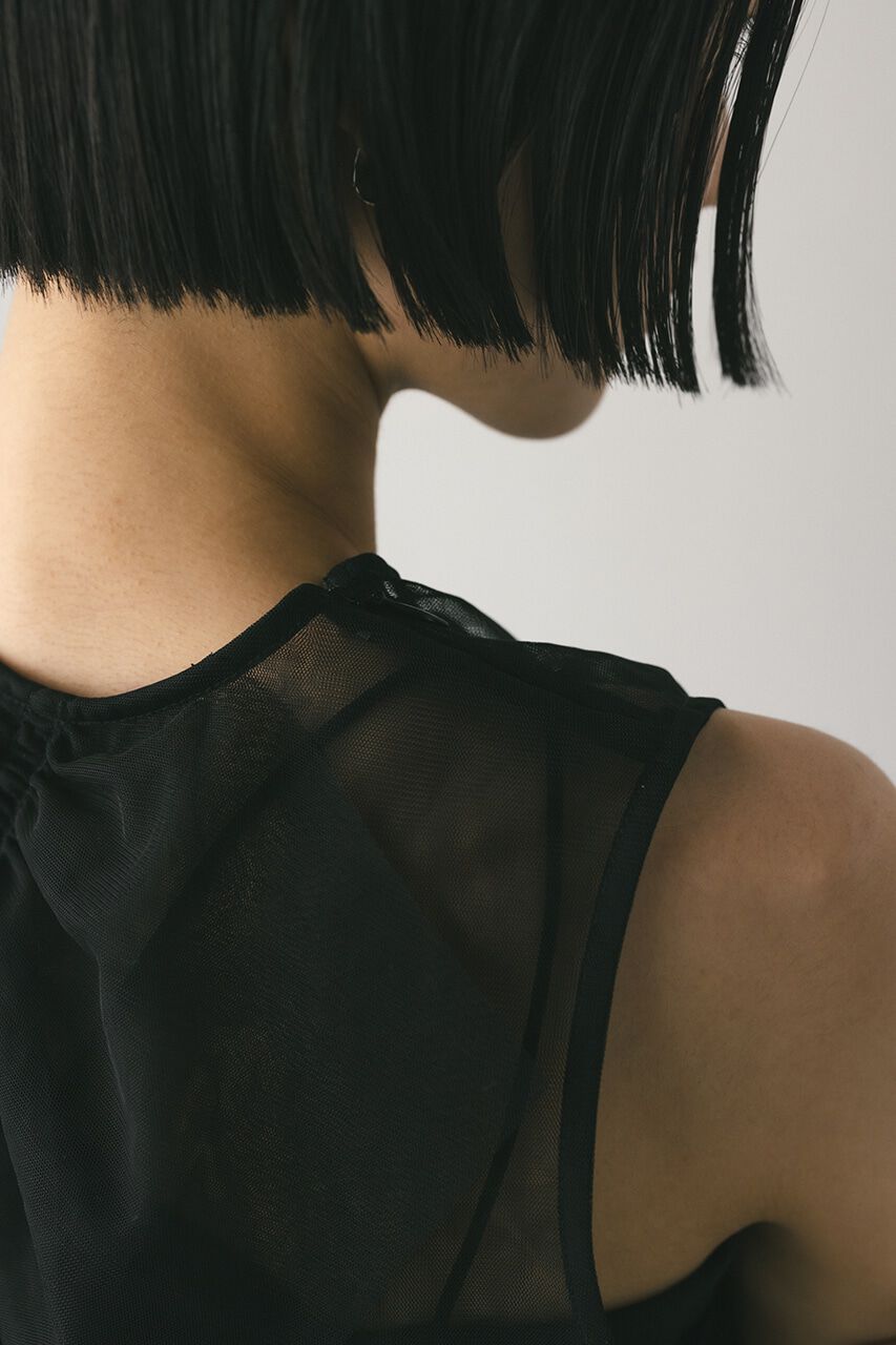 STYLEMIXER「チュールシャーリングトップ」|タンクトップ|