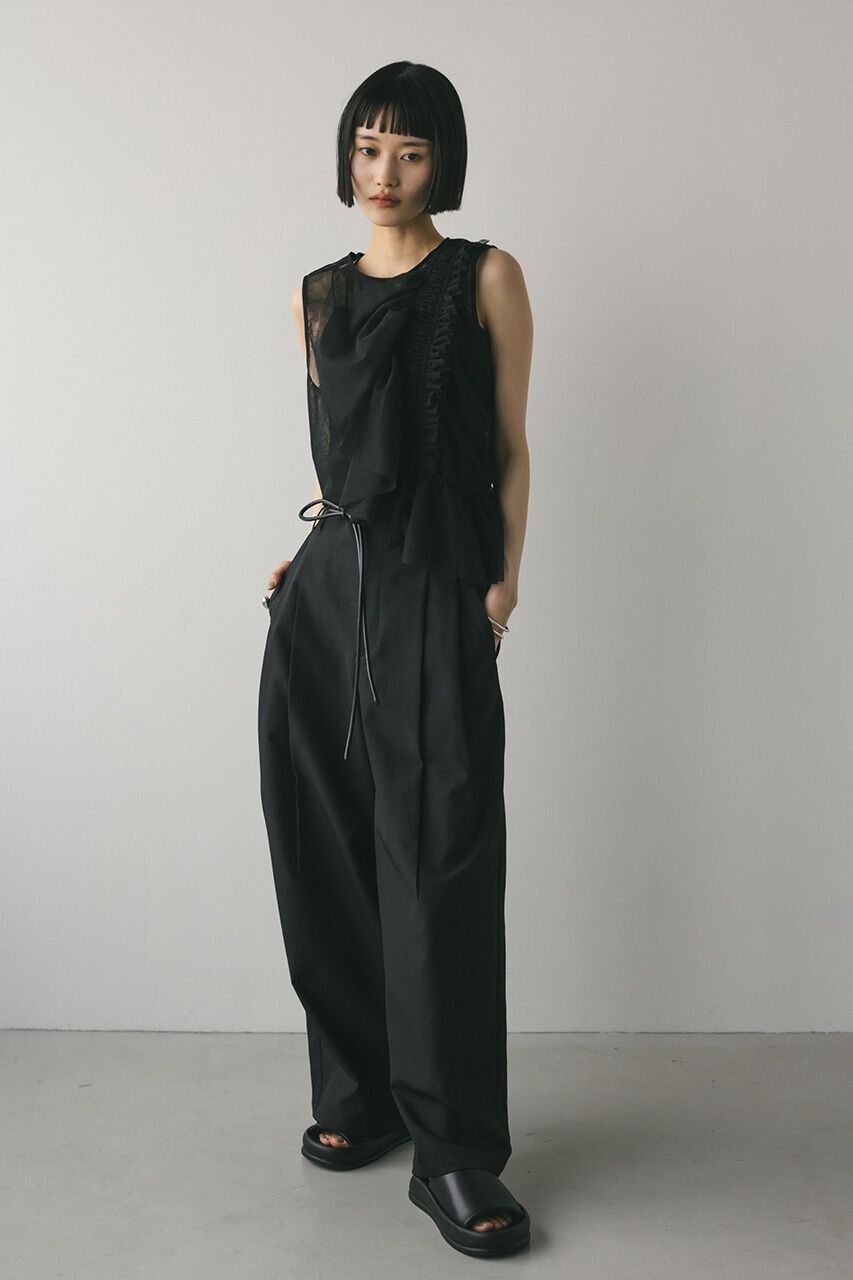 STYLEMIXER「チュールシャーリングトップ」|タンクトップ|