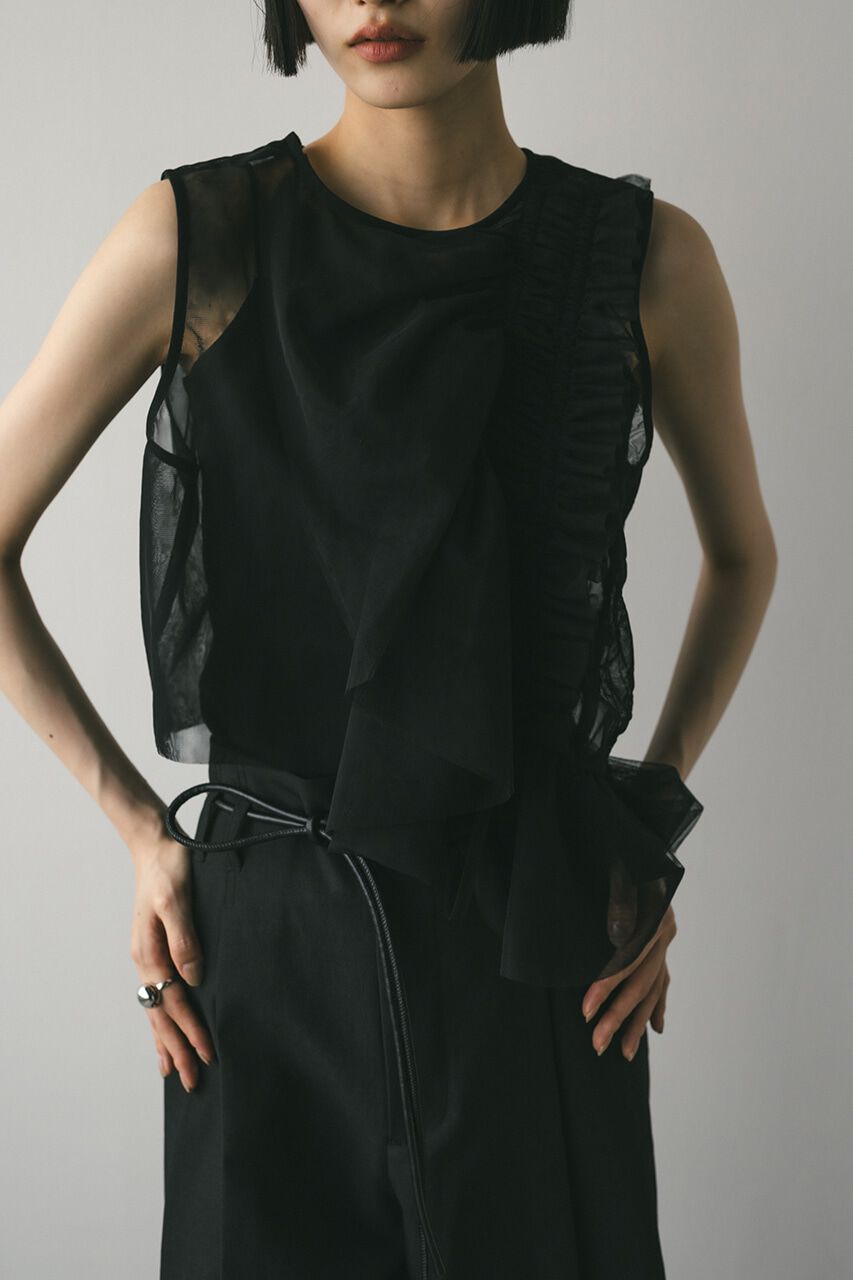 STYLEMIXER「チュールシャーリングトップ」|タンクトップ|