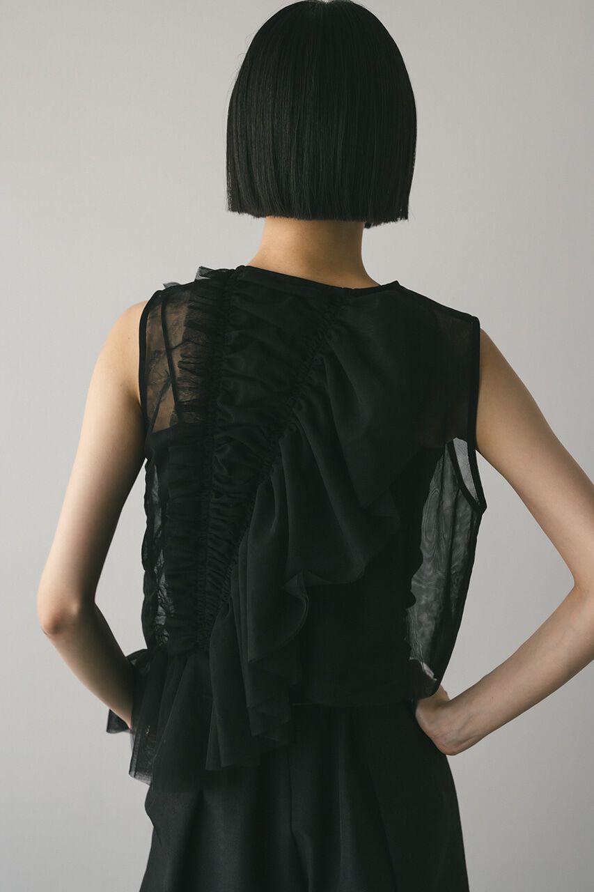 STYLEMIXER「チュールシャーリングトップ」|タンクトップ|