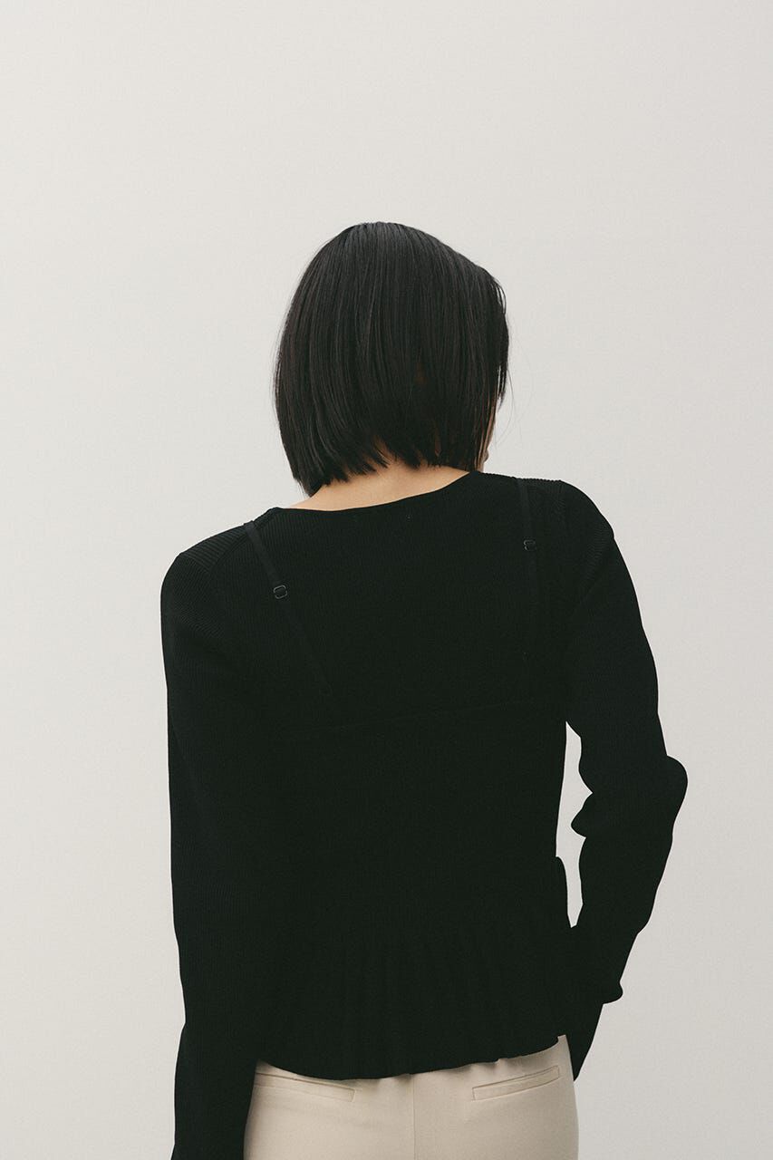 STYLEMIXER「2ピースペプラムドライニット」|ニット・セーター|