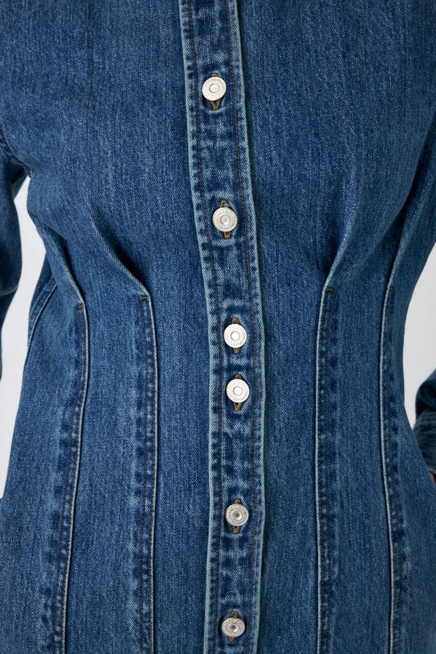 MOUSSY「WAIST TUCK ミニドレス」|ワンピース|