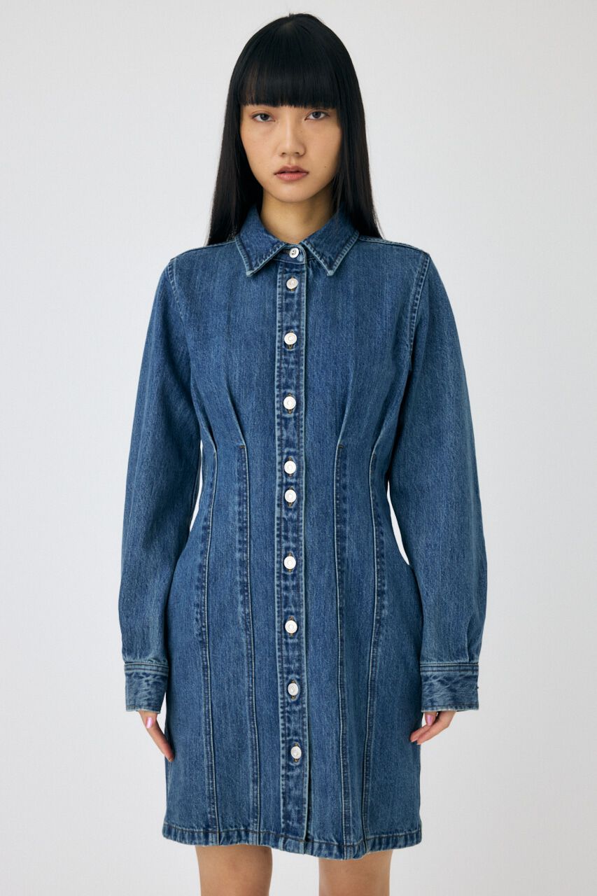 MOUSSY「WAIST TUCK ミニドレス」|ワンピース|