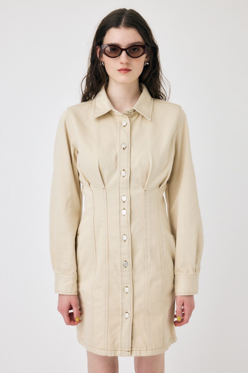 MOUSSY「WAIST TUCK ミニドレス」|ワンピース|