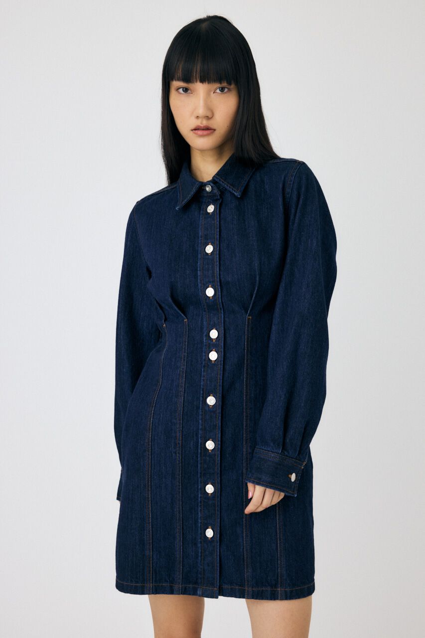 MOUSSY「WAIST TUCK ミニドレス」|ワンピース|