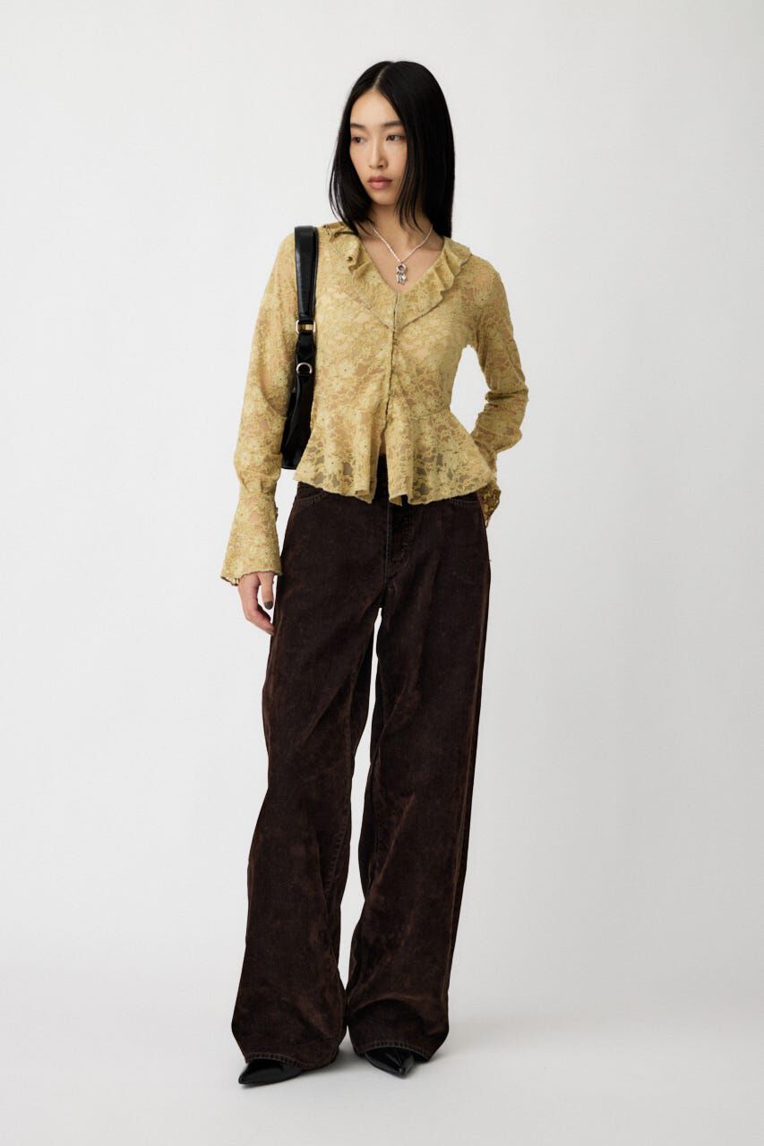 MOUSSY「MIDRISE CORDUROY バギー」|デニム|