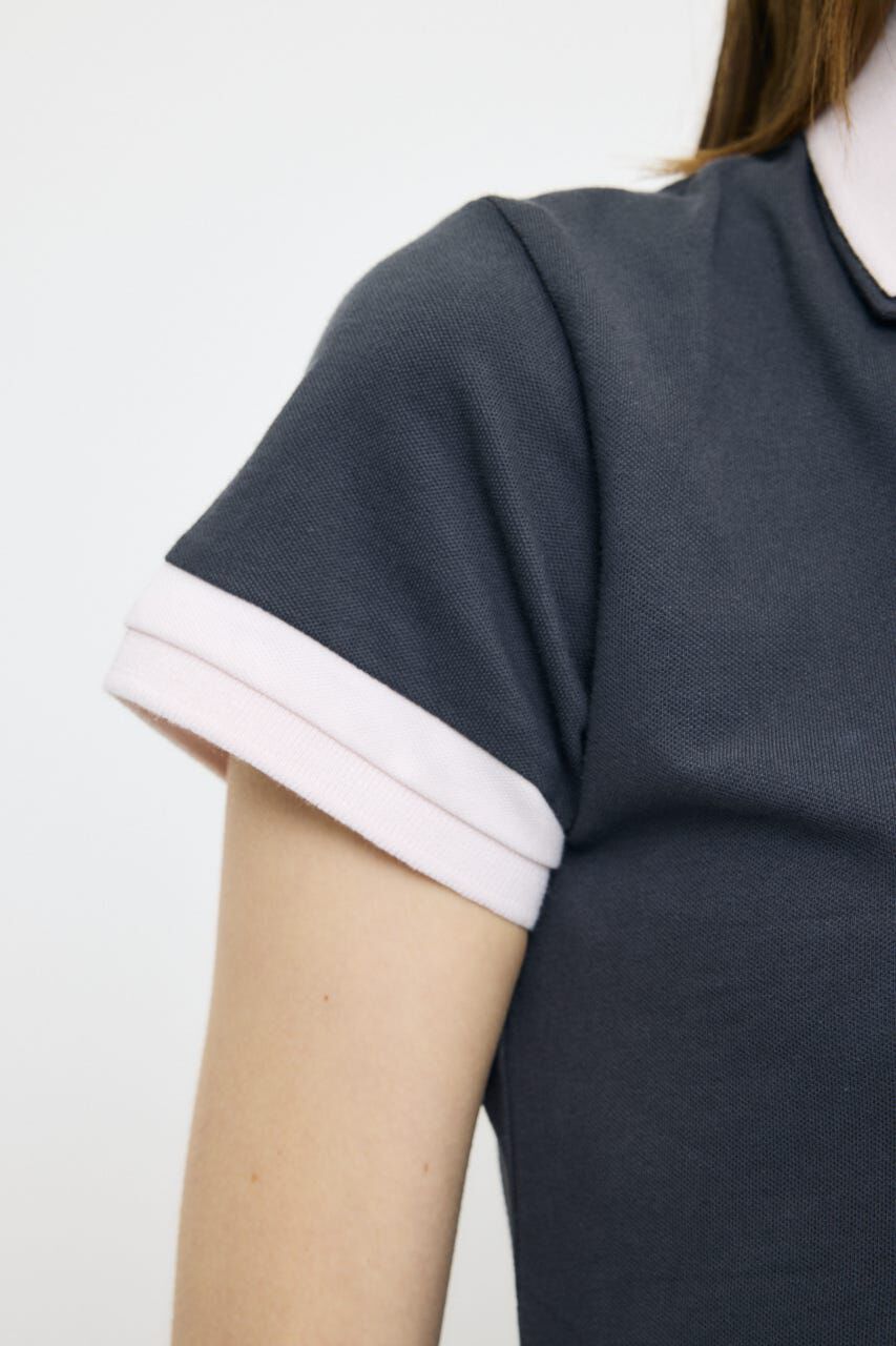 MOUSSY「CONTRAST POLO ドレス」|ワンピース|