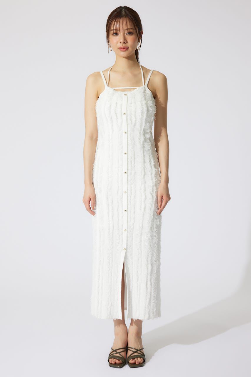 rienda「フリンジタイトニットワンピース」|ワンピース|