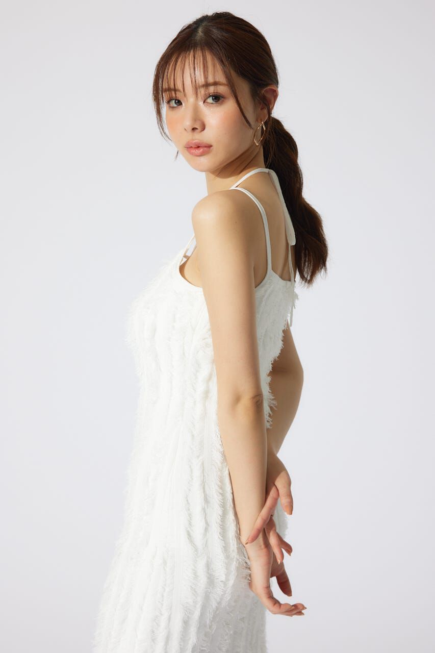 rienda「フリンジタイトニットワンピース」|ワンピース|