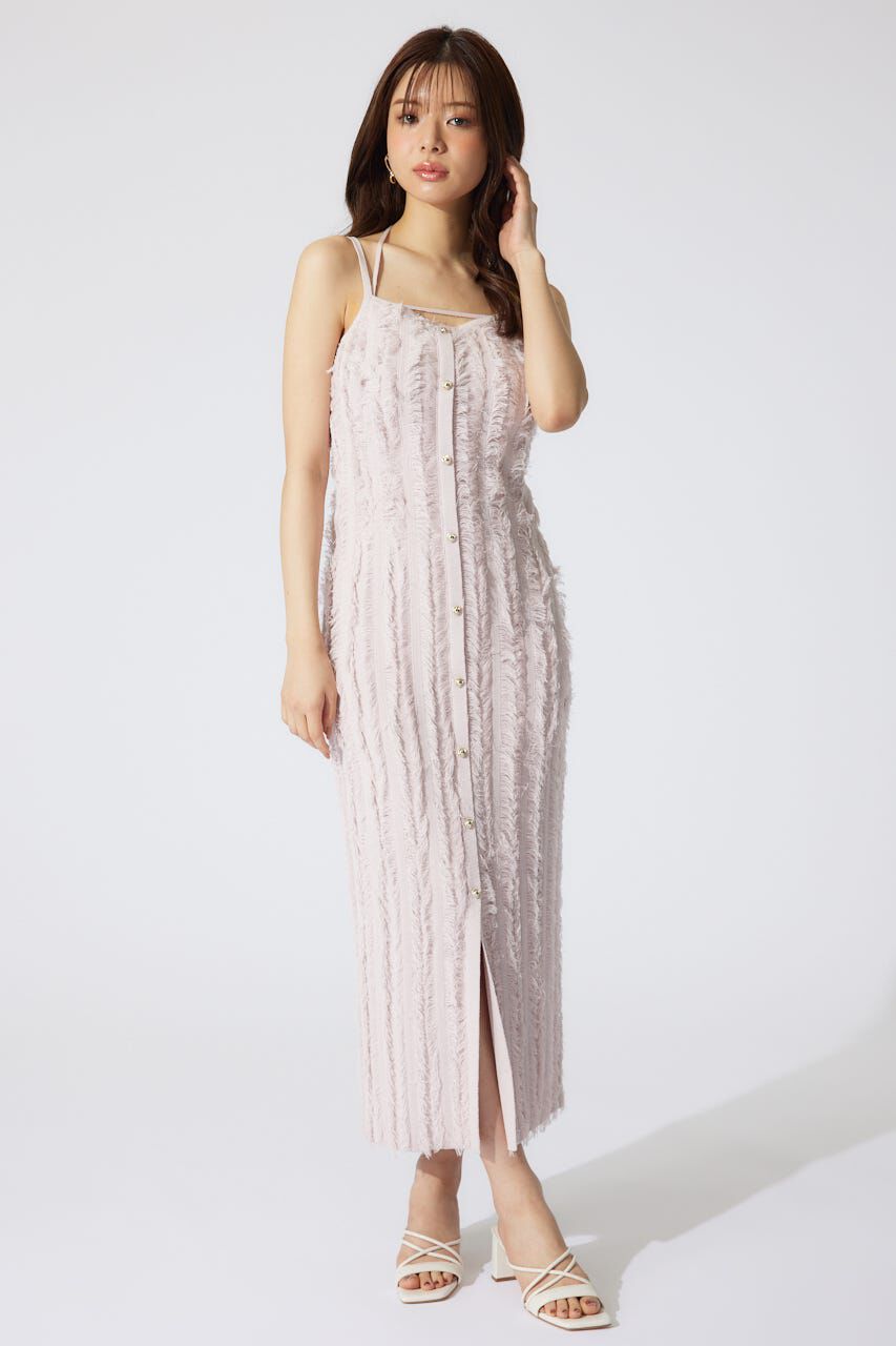 rienda「フリンジタイトニットワンピース」|ワンピース|