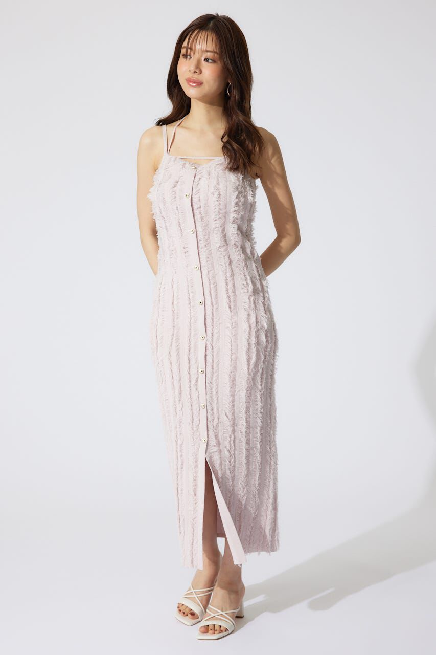 rienda「フリンジタイトニットワンピース」|ワンピース|