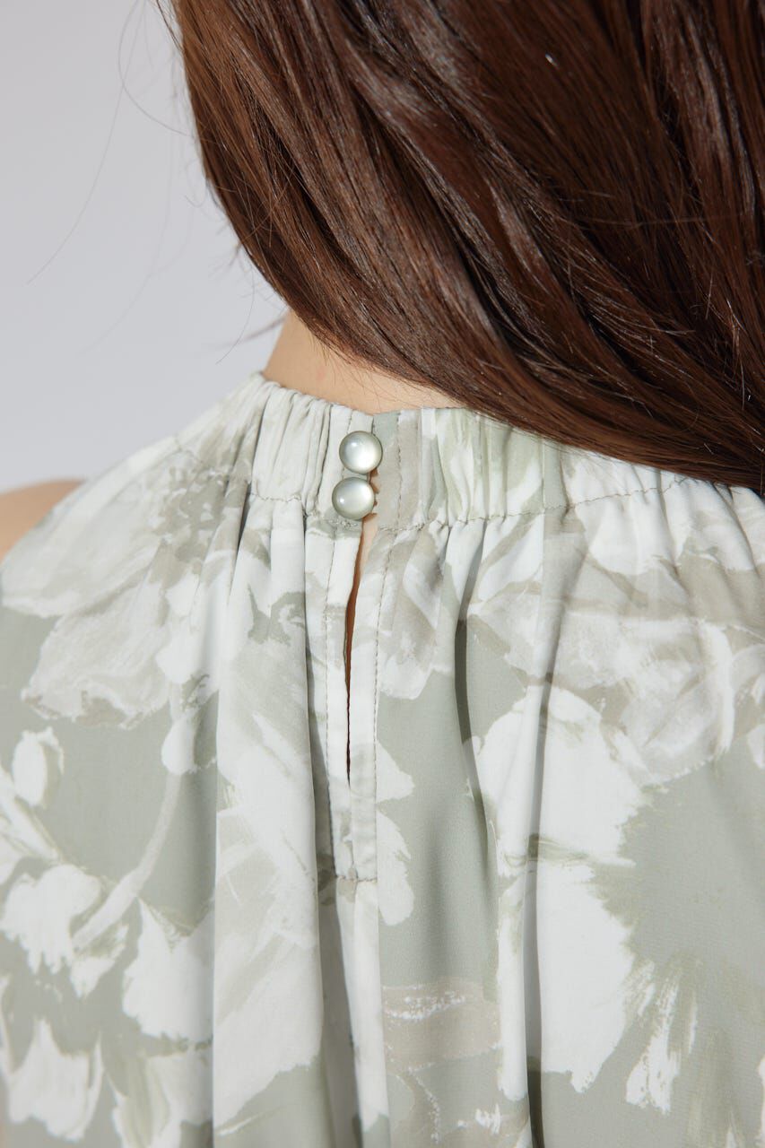 rienda「ホルターネックギャザーフレアワンピース」|ワンピース|