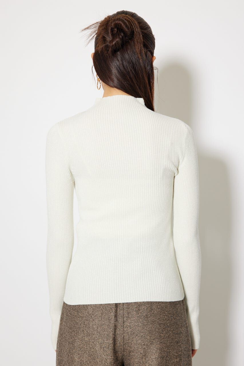 rienda「サムホール付きウォッシャブルハイネックニットトップス」|ニット・セーター|
