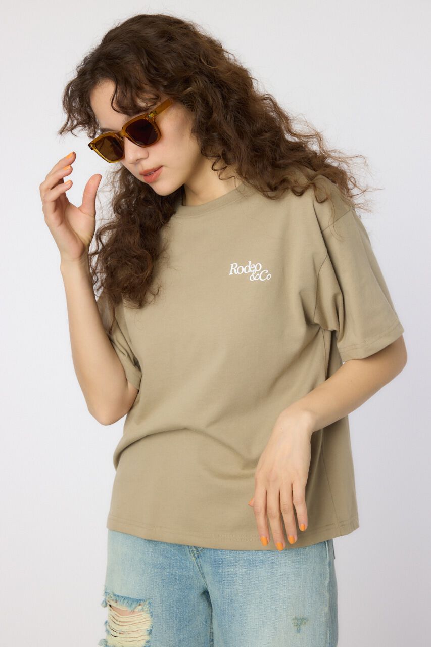 RODEO CROWNS「Flower Logo Embroidery Tシャツ」|Tシャツ・カットソー|L/KHA1