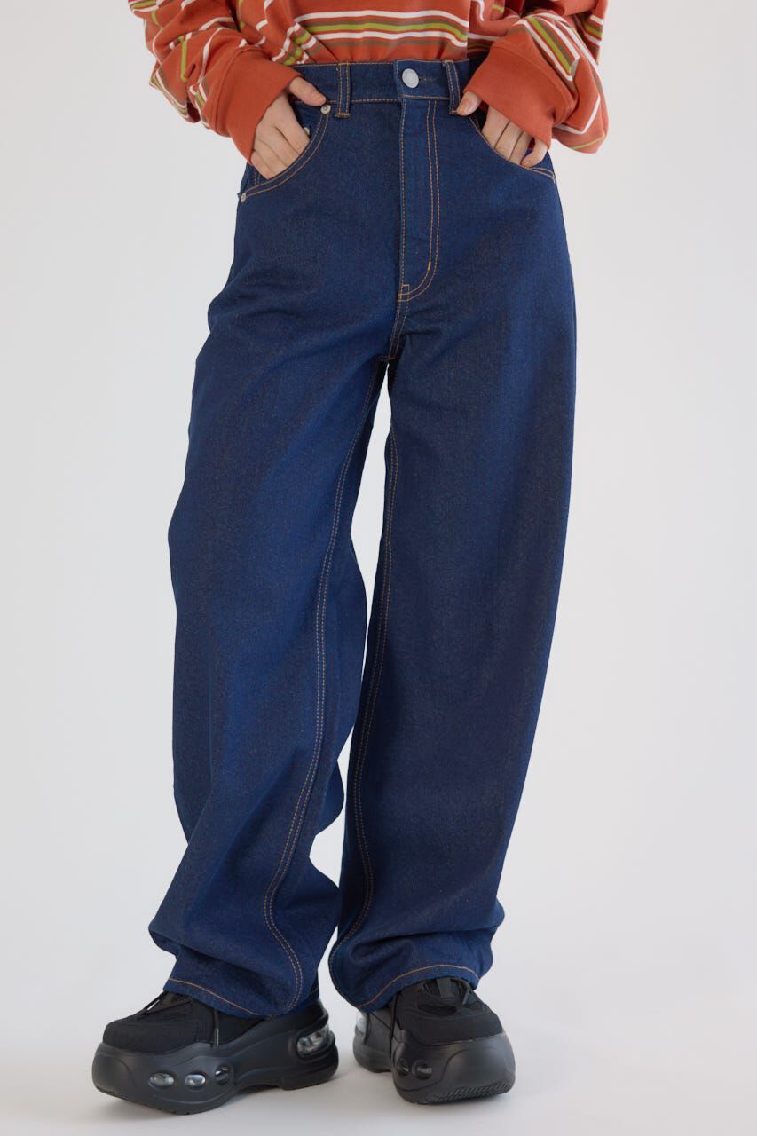 RODEO CROWNS「ワイド ルーズデニム」|デニム|One Wash1