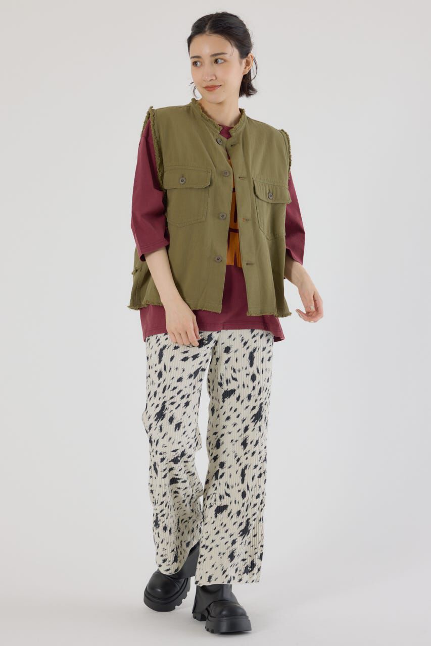 RODEO CROWNS「バックフリルベスト」|ダウンベスト・ベスト|