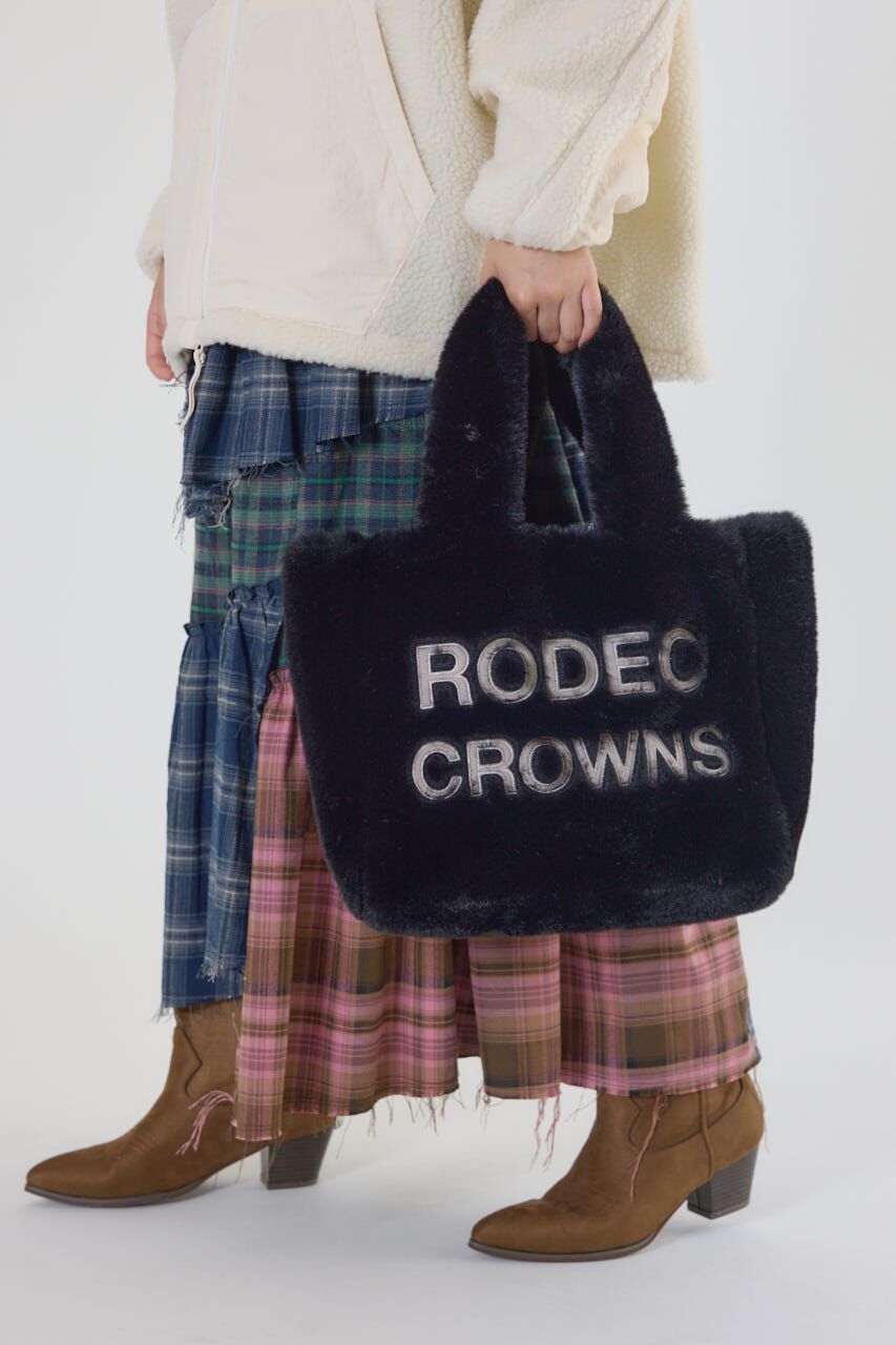 RODEO CROWNS「フェイクファーパッチロゴトート」|その他|