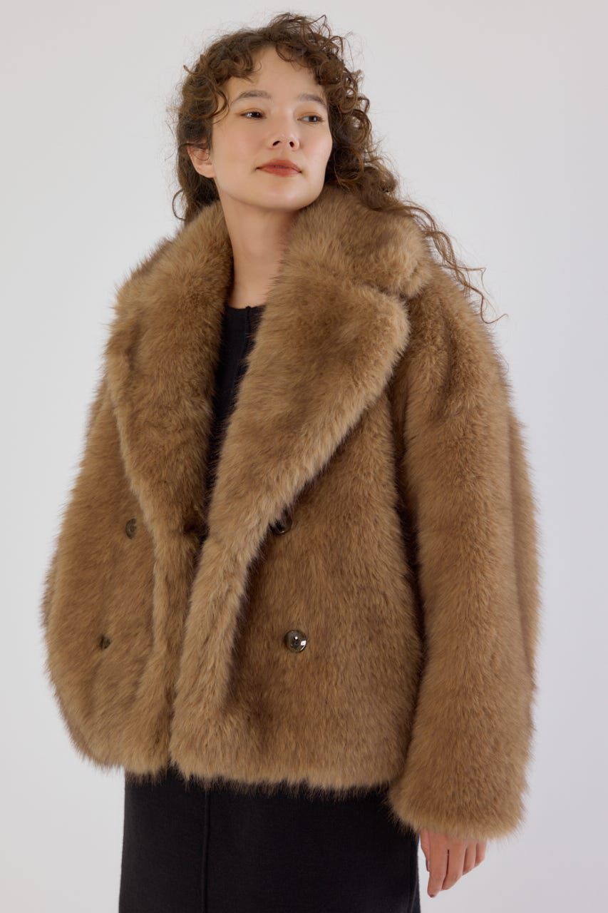 RODEO CROWNS「フェイクファーピーコート」|その他|BEG