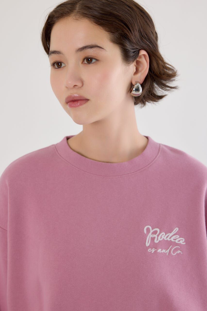 RODEO CROWNS「ロゴデニムパッチスウェットトップス」|パーカー|