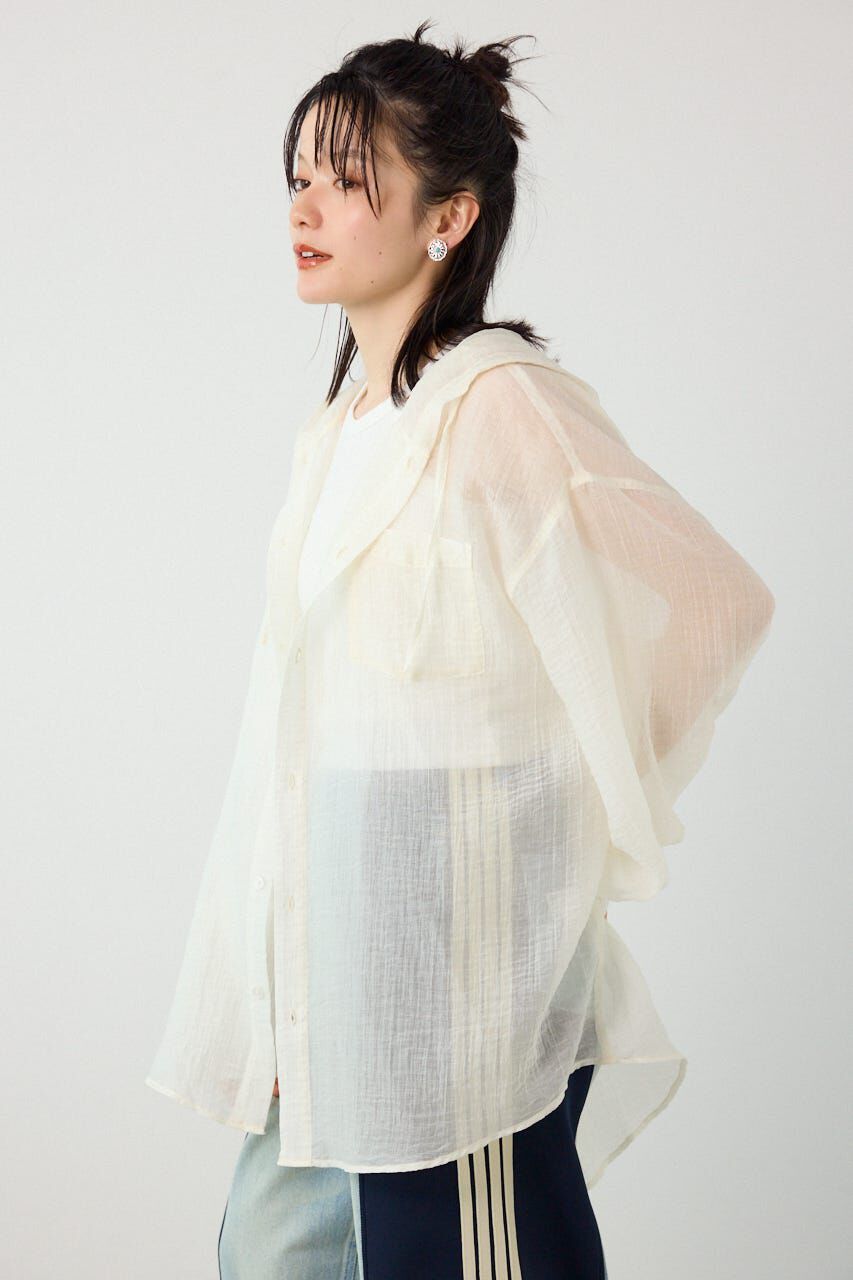 RODEO CROWNS「ワッシャーフーディーシャツ」|シャツ・ブラウス|