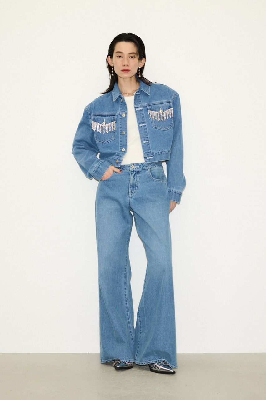 SLY「L／W LOOSE LEG PT-C」|デニム|