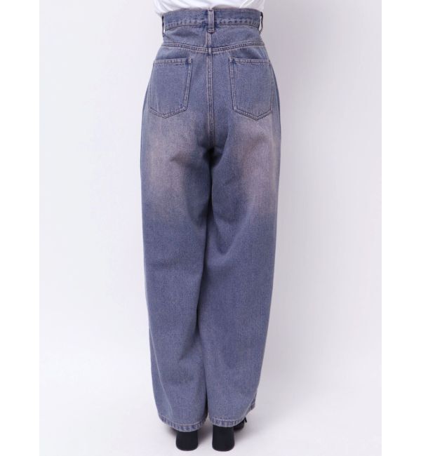 CALNAMUR「OVERDYE DENIM WIDE PT/オーバーダイデニムワイドパンツ」|デニム|